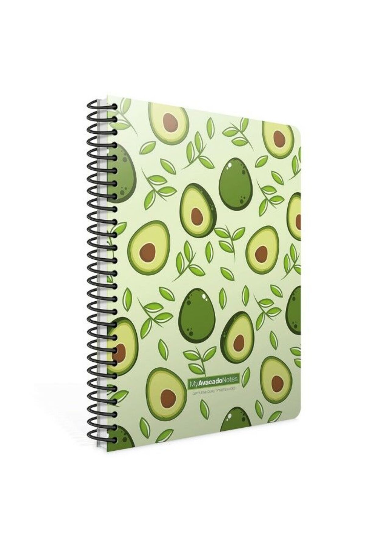Gıpta-80 Sheets A4 Lined - Avocado Spiral Cardboard Notebook Model-4 1