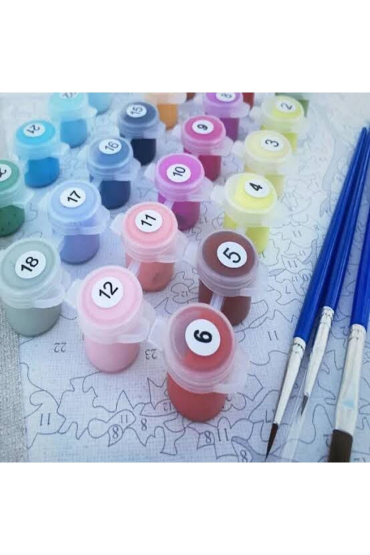 Pastelya-90X110 cm Beauty Secret - Painting Set with Numbers, with Frame and Pulley 2