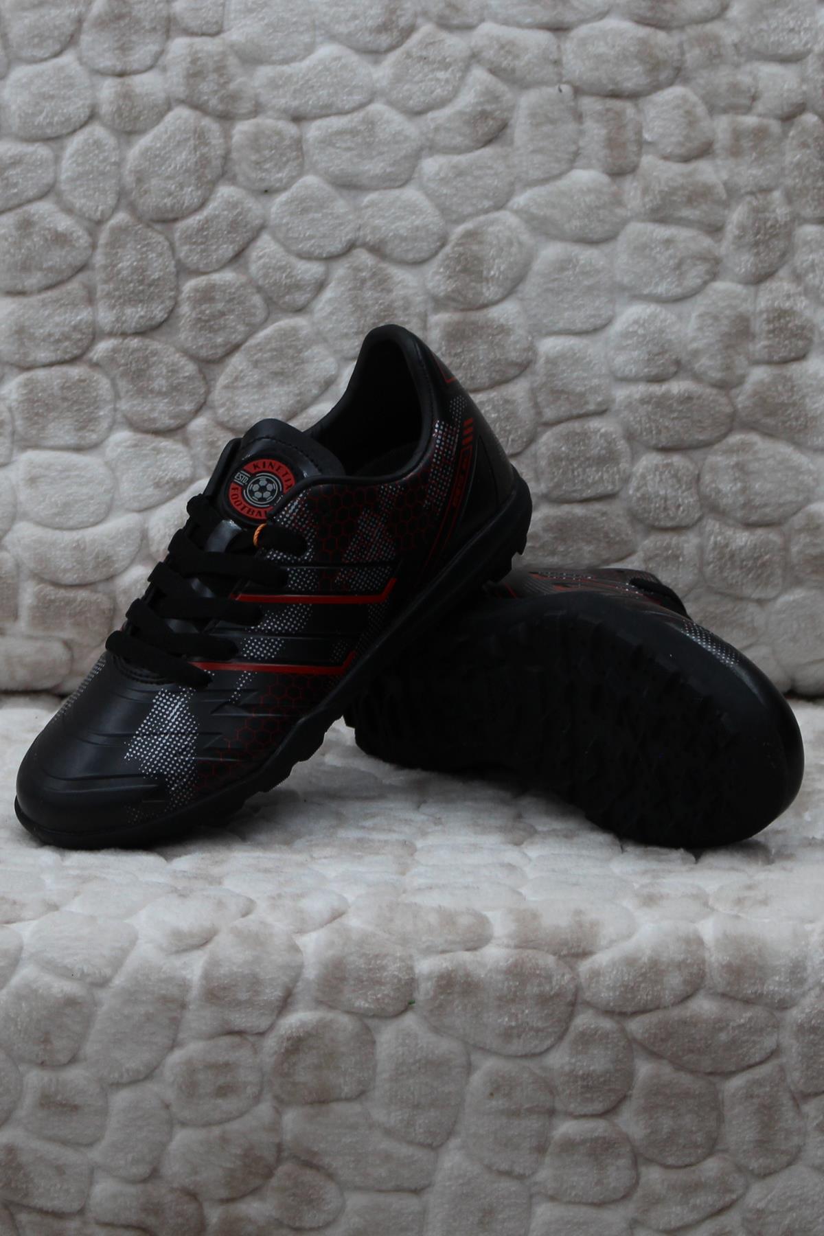 کفش Kinetix فوتبال پسرانه Skill TF J Black Tourf Astroturf اورجینال - تصویر 4