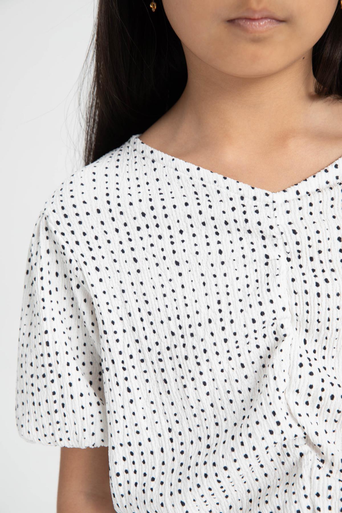 تی شرت دخترانه دفاکتو | C5283A824SM Defacto - Image 5