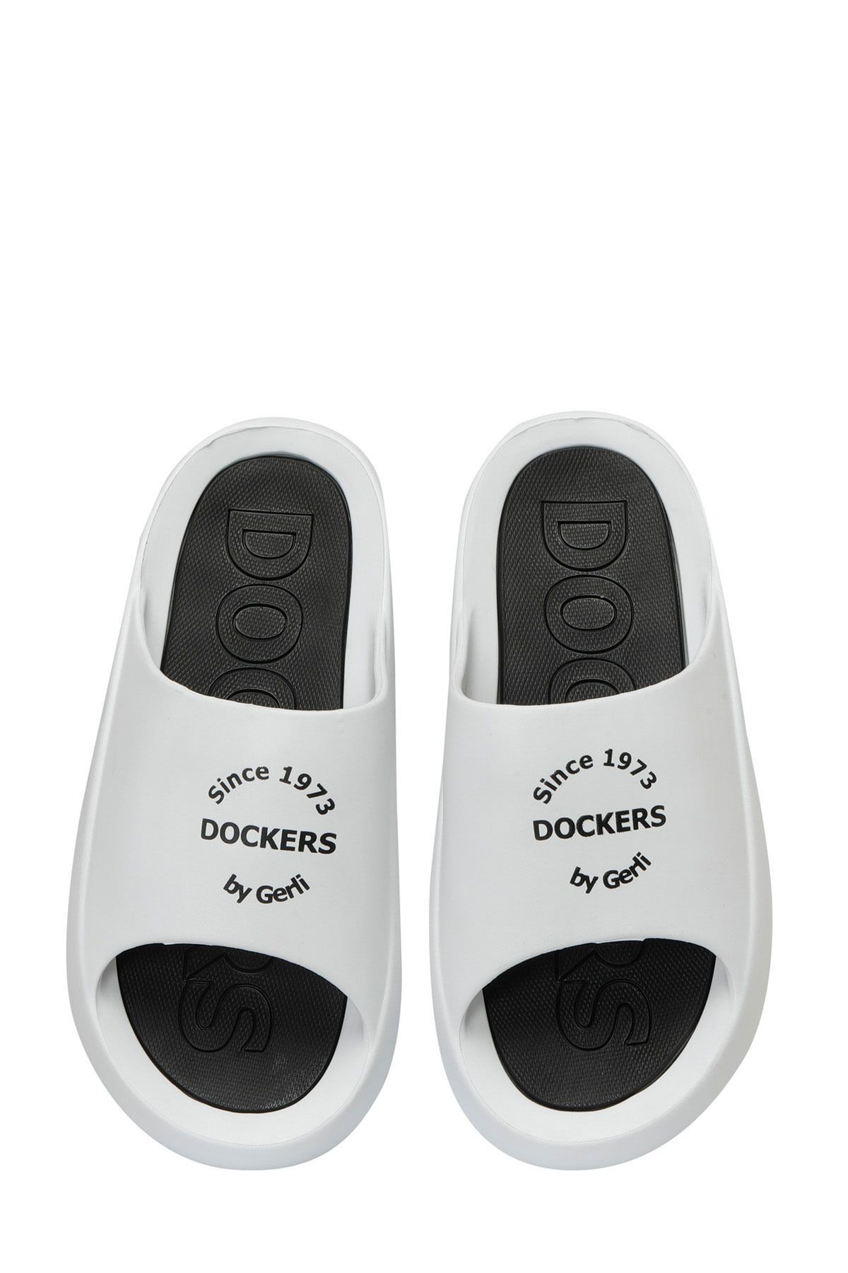 دمپایی سفید مردانه 236820 4FX مردانههان پوست Dockers