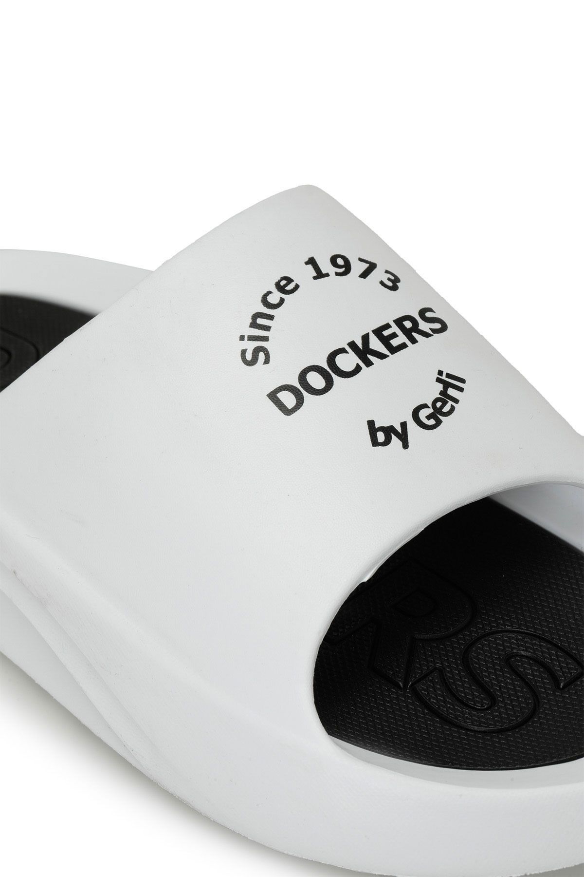 دمپایی سفید مردانه 236820 4FX مردانههان پوست Dockers