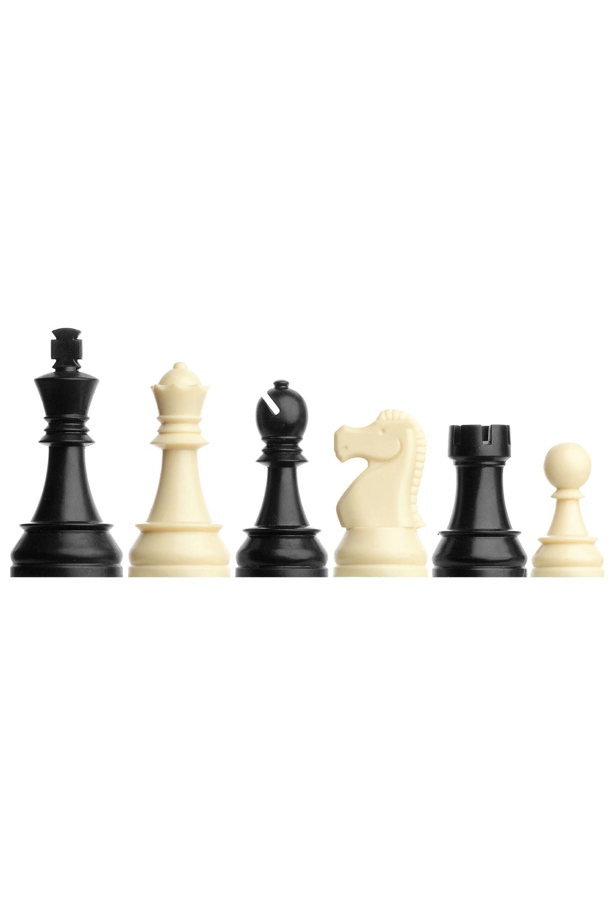 Yeni Satranç-DGT 86mm Chess Pieces - Walnut Wood Chess Floor (44x44cm-UV Print) 2