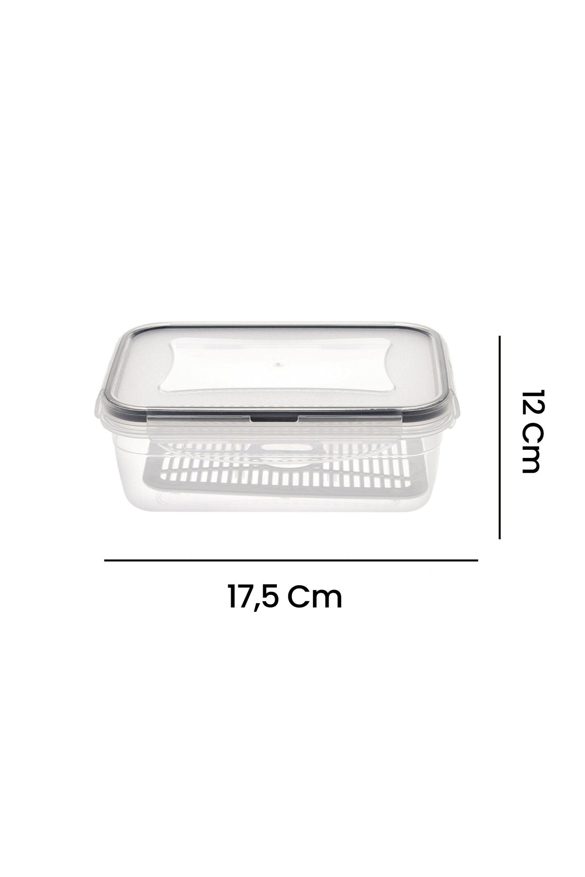 PlastArt-800 ml Fresh Box Rectangular Compartment Storage Container 3