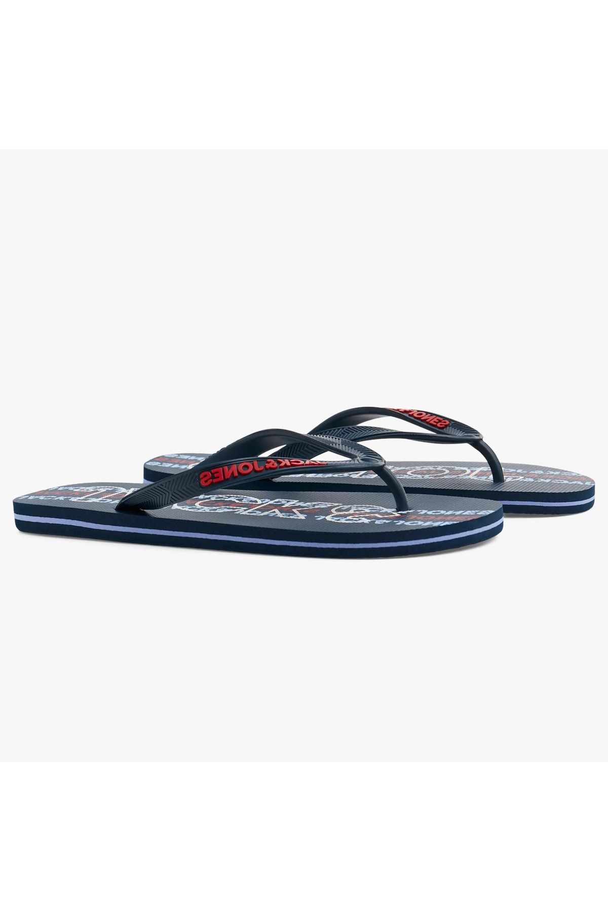 دمپایی آبی مردانه Jack Jones جک و جونز JFWLOGO 2.0 FLIP FLOP Jack & Jones