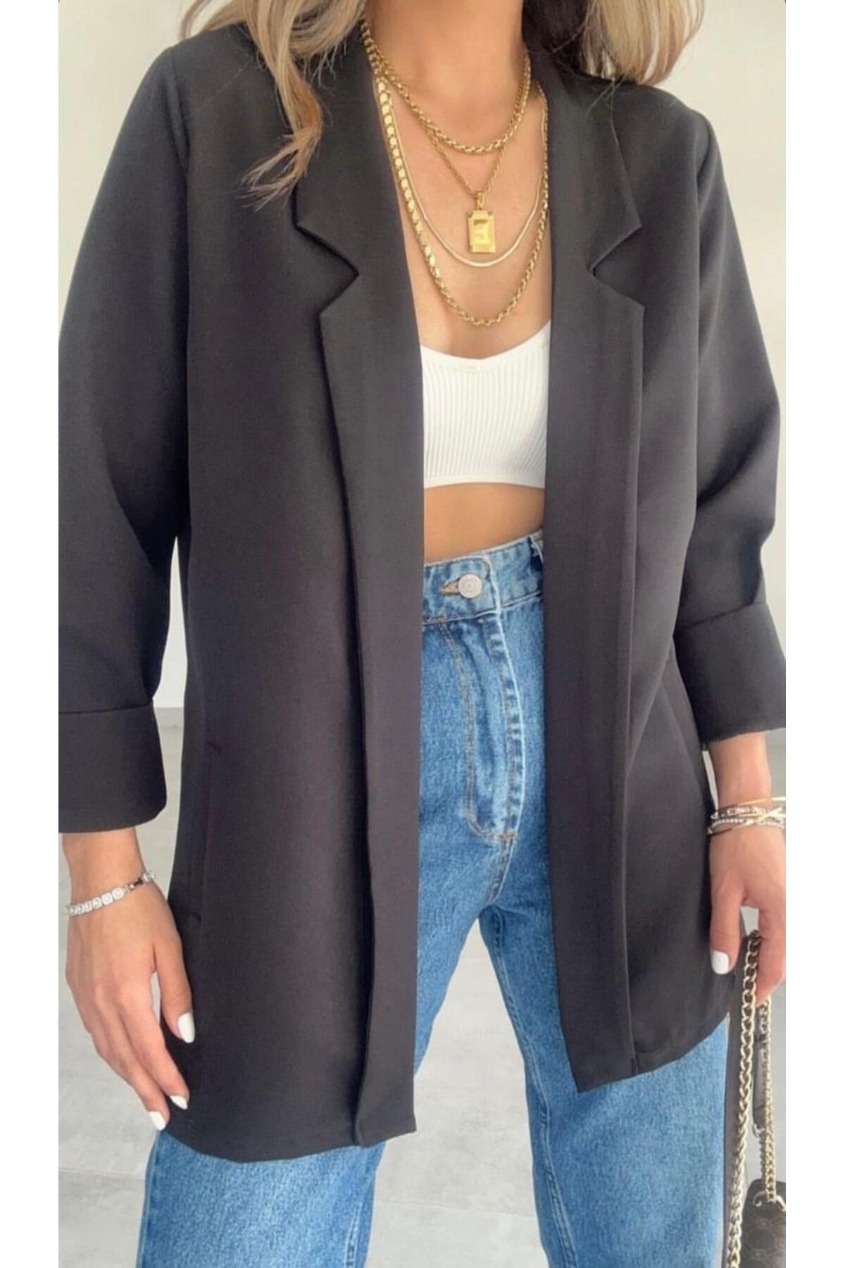 Bölünmüş İnce Blazer