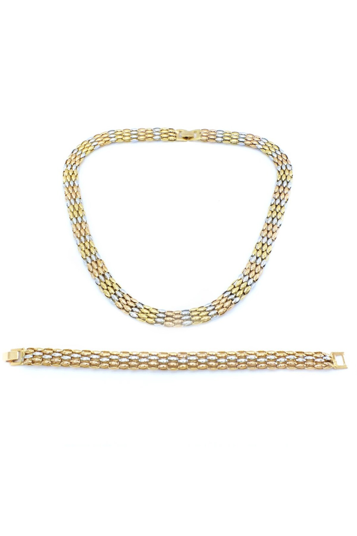 316l Çelik Üç Renkli Kadın Set Set-130