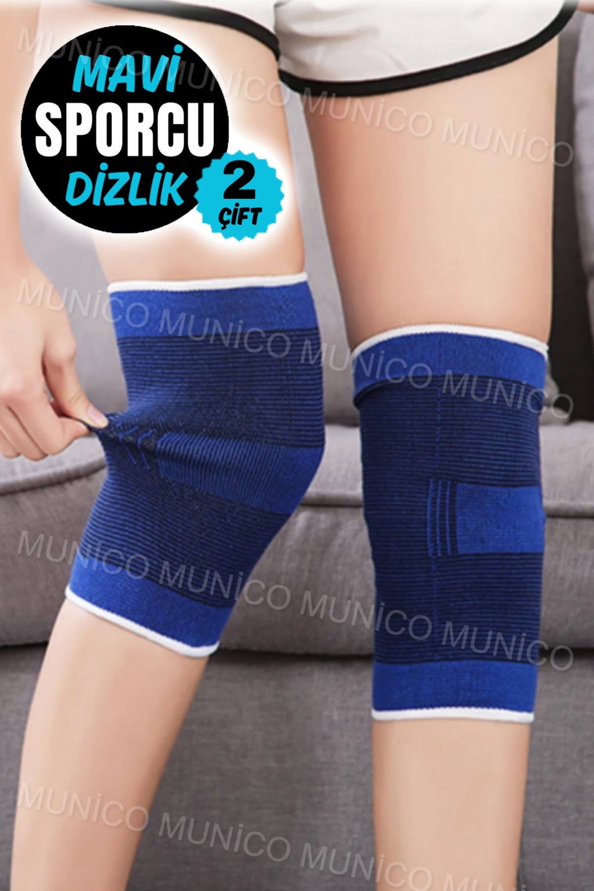 2 Çift Diz Ağrıları Olanlar İçin Dizlik Tüm Bedenlere Uyum Elastik Fitness Brace Elastik Kas Desteği 9