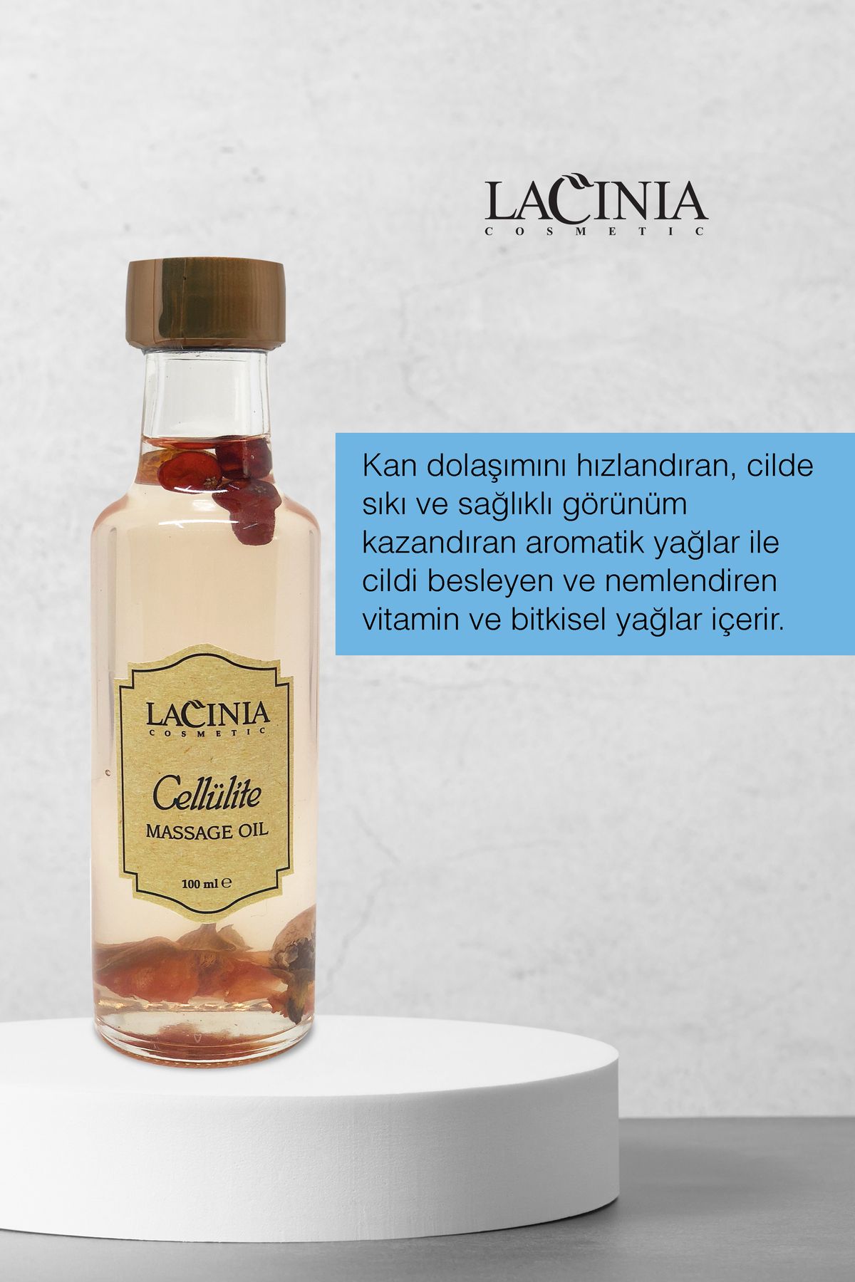 روغن ماساژ سلولیت 100 میلی لیتر Lacinia