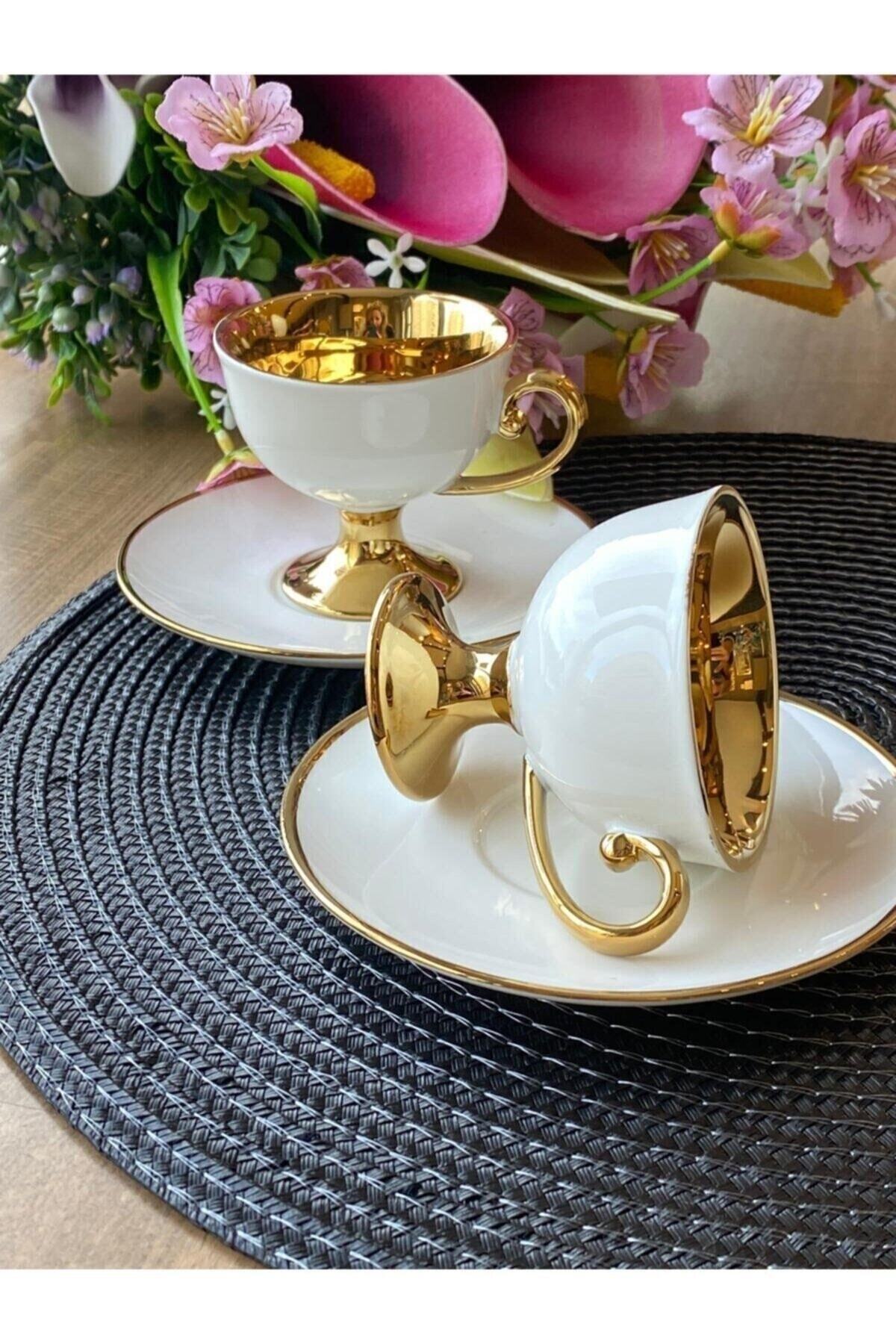 Sembol Gold Beyaz Kahve Fincanı Victoria 6 Kişilik Vıctorıa Fiyatı ...