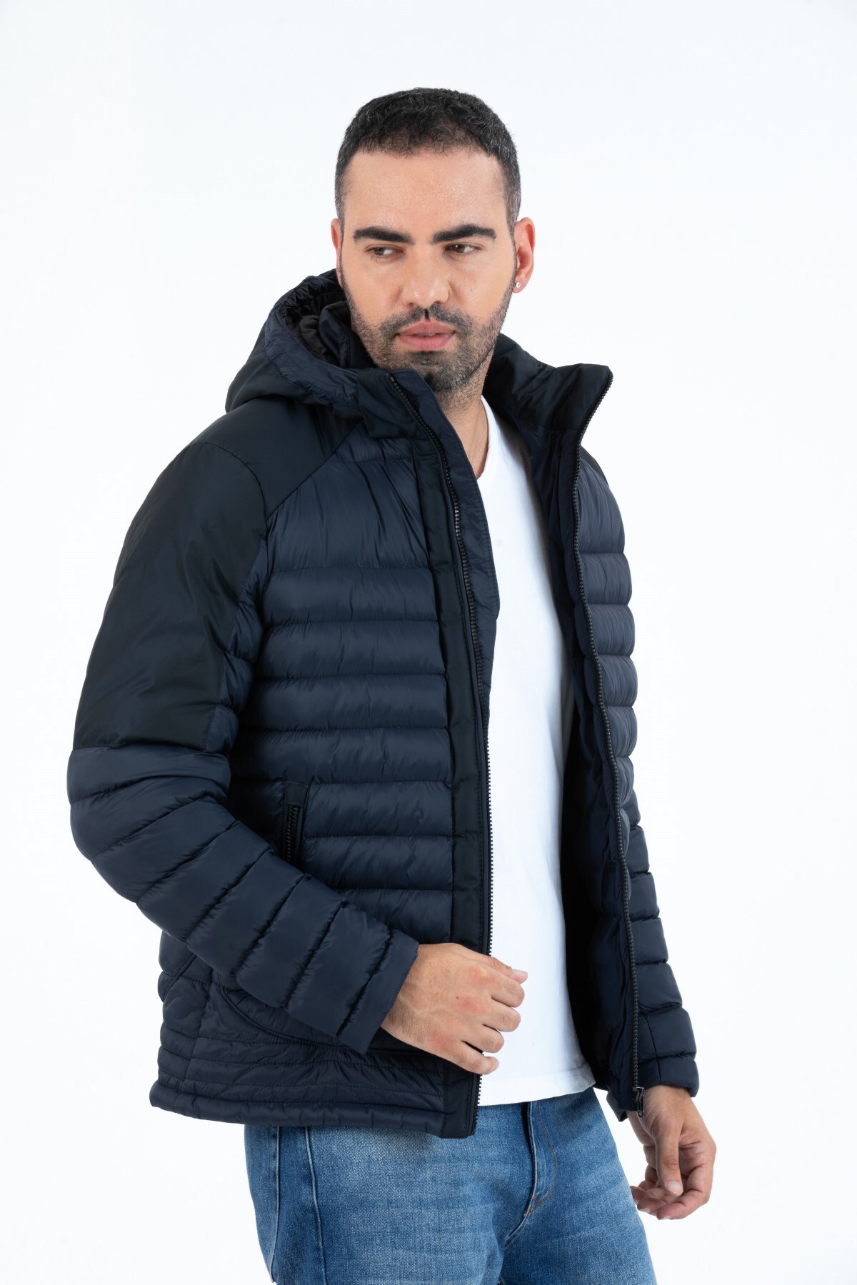 کاپشن مردانه آبی سرمه ای G-FOX | GFX9710 اورجینال - تصویر 7