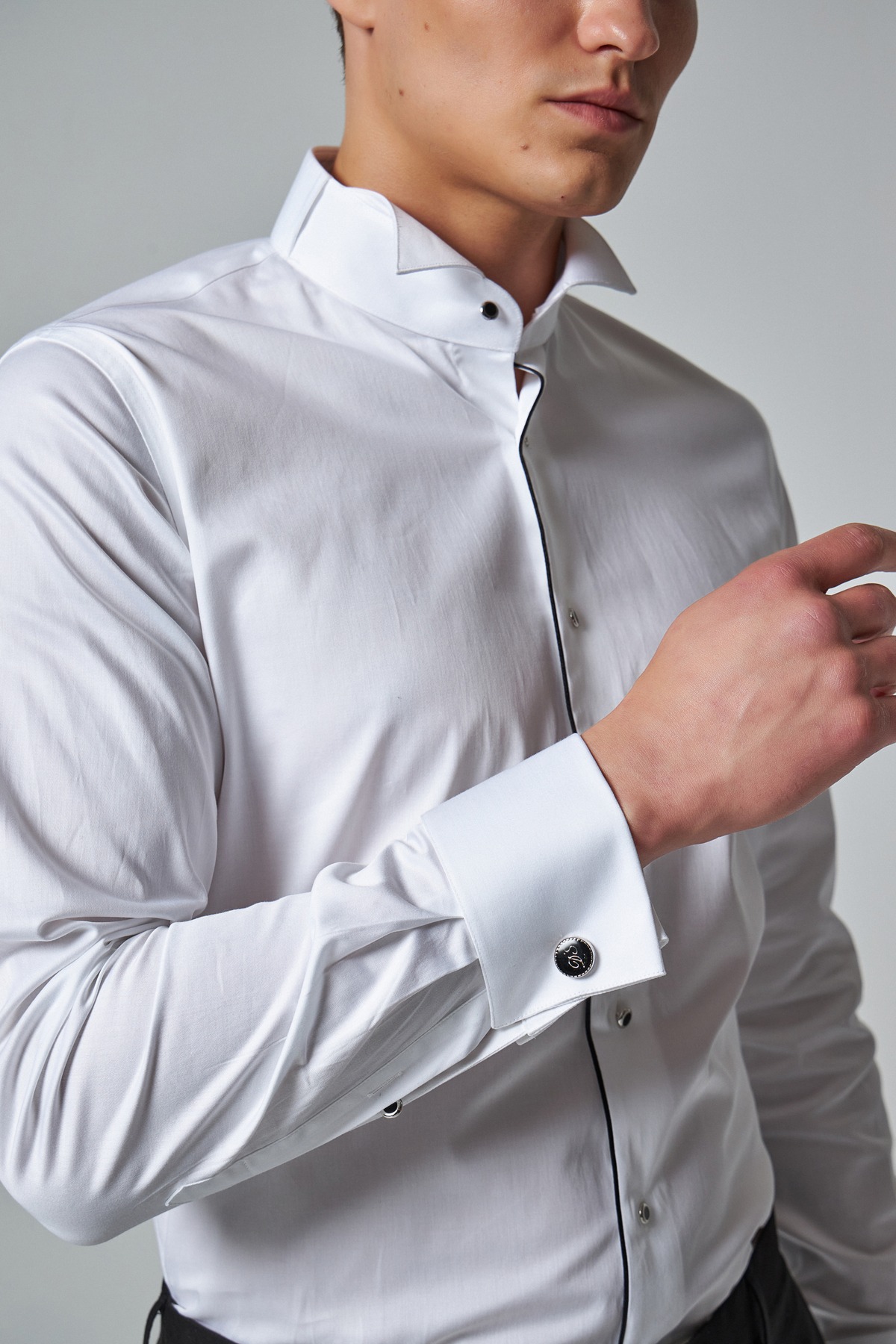 پیراهن تاکسیدوی سفید ساده Ds Damat Slim Fit — سفید 0HSS2DY05552M — تصویر 3 از 4