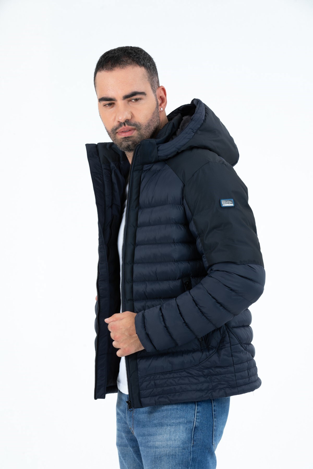 کاپشن مردانه آبی سرمه ای G-FOX | GFX9710 اورجینال - تصویر 2