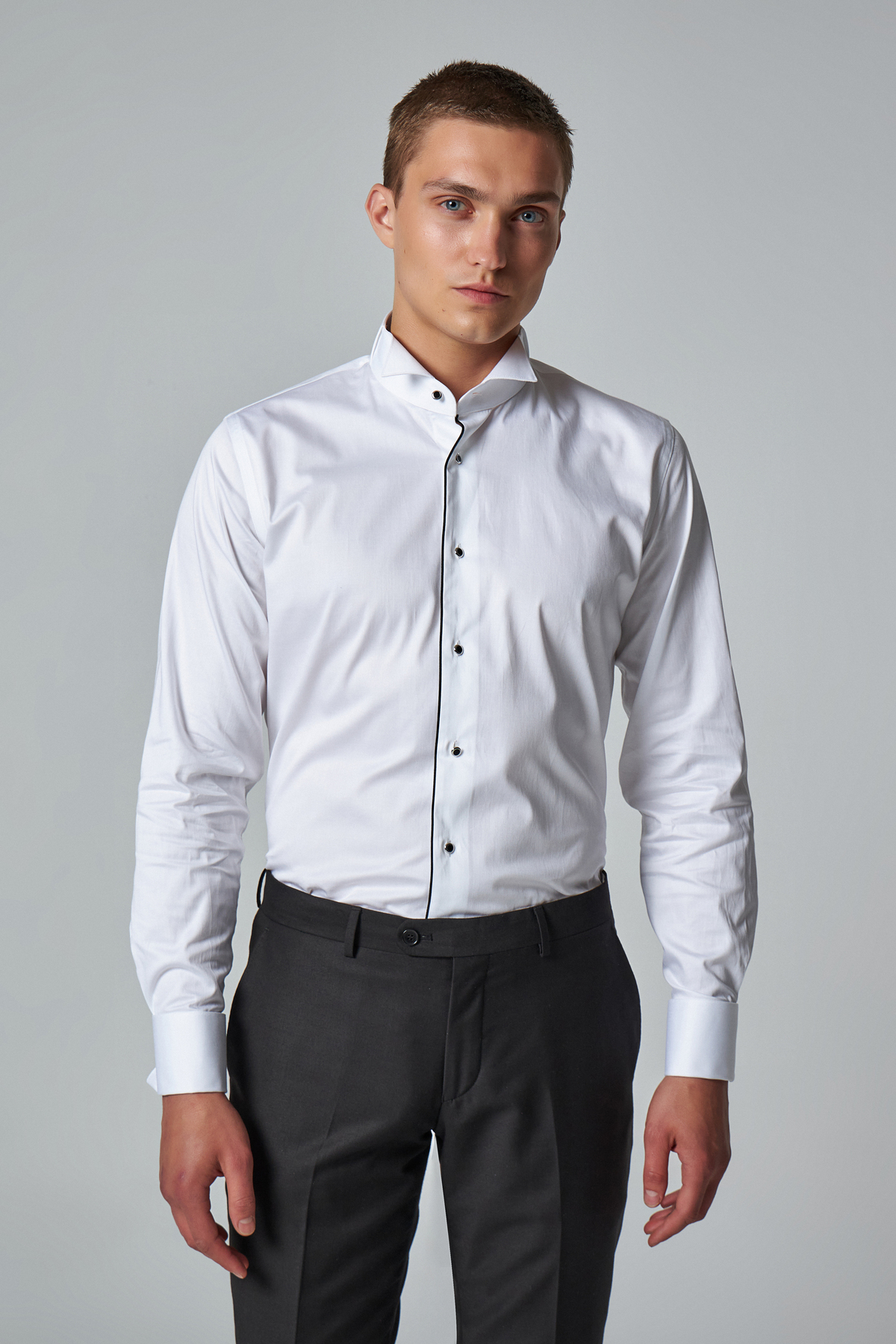 پیراهن تاکسیدوی سفید ساده Ds Damat Slim Fit — سفید 0HSS2DY05552M — تصویر 2 از 4