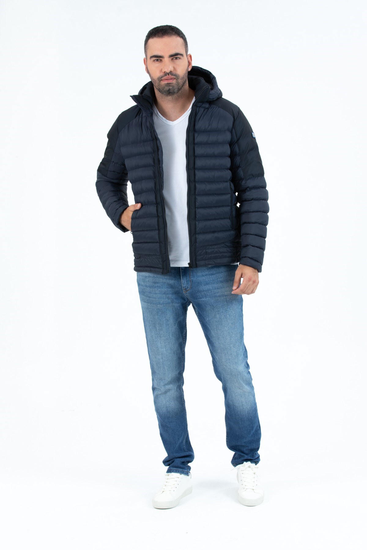 کاپشن مردانه آبی سرمه ای G-FOX | GFX9710 اورجینال - تصویر 8