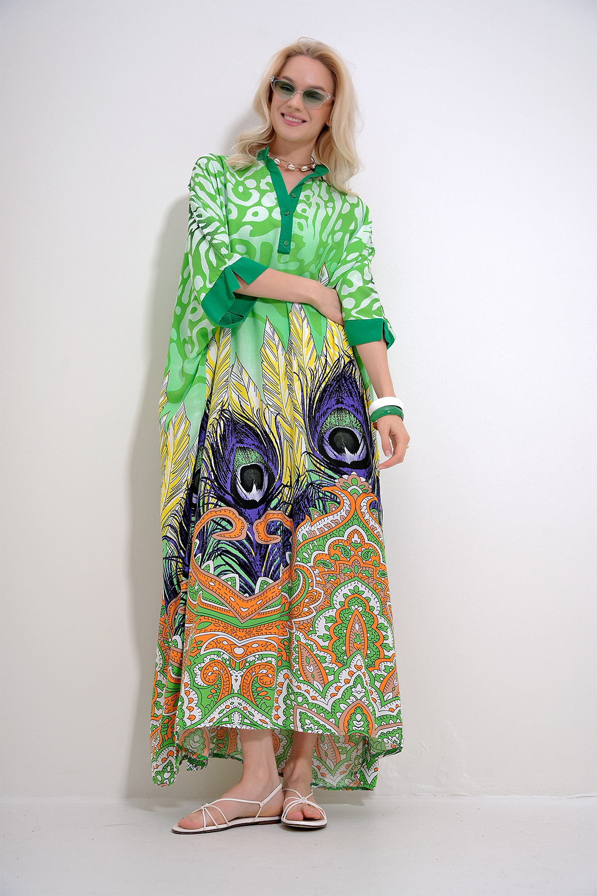 لباس زنانه آلاچاتی | ALC-X12013 Trend Alaçatı Stili - Image 2