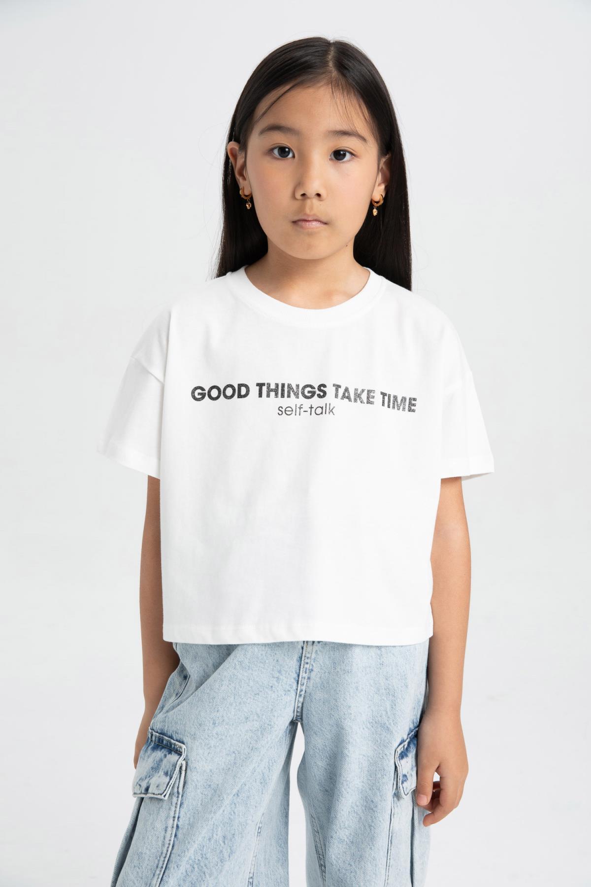 تی شرت دخترانه دفاکتو | C4608A824SM Defacto - Image 4