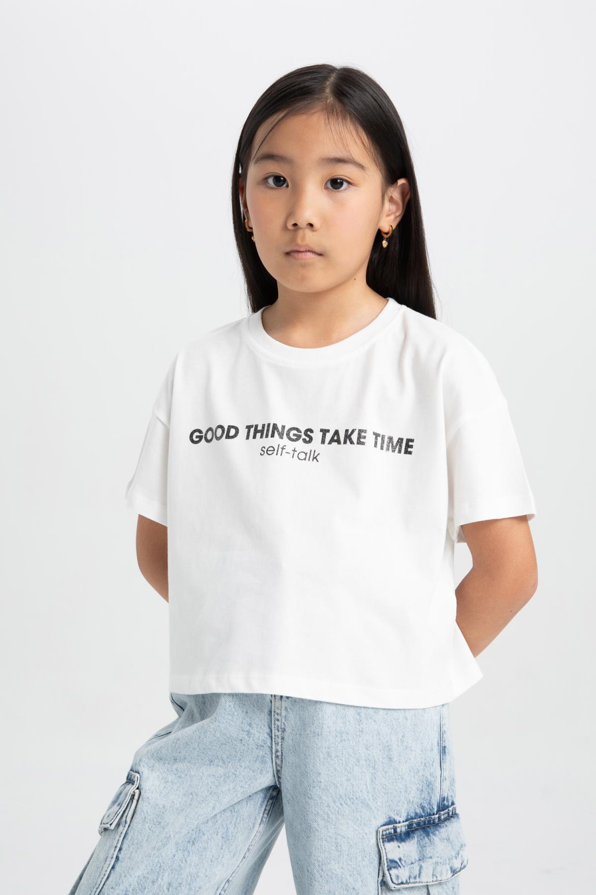 تی شرت دخترانه دفاکتو | C4608A824SM Defacto - Image 3