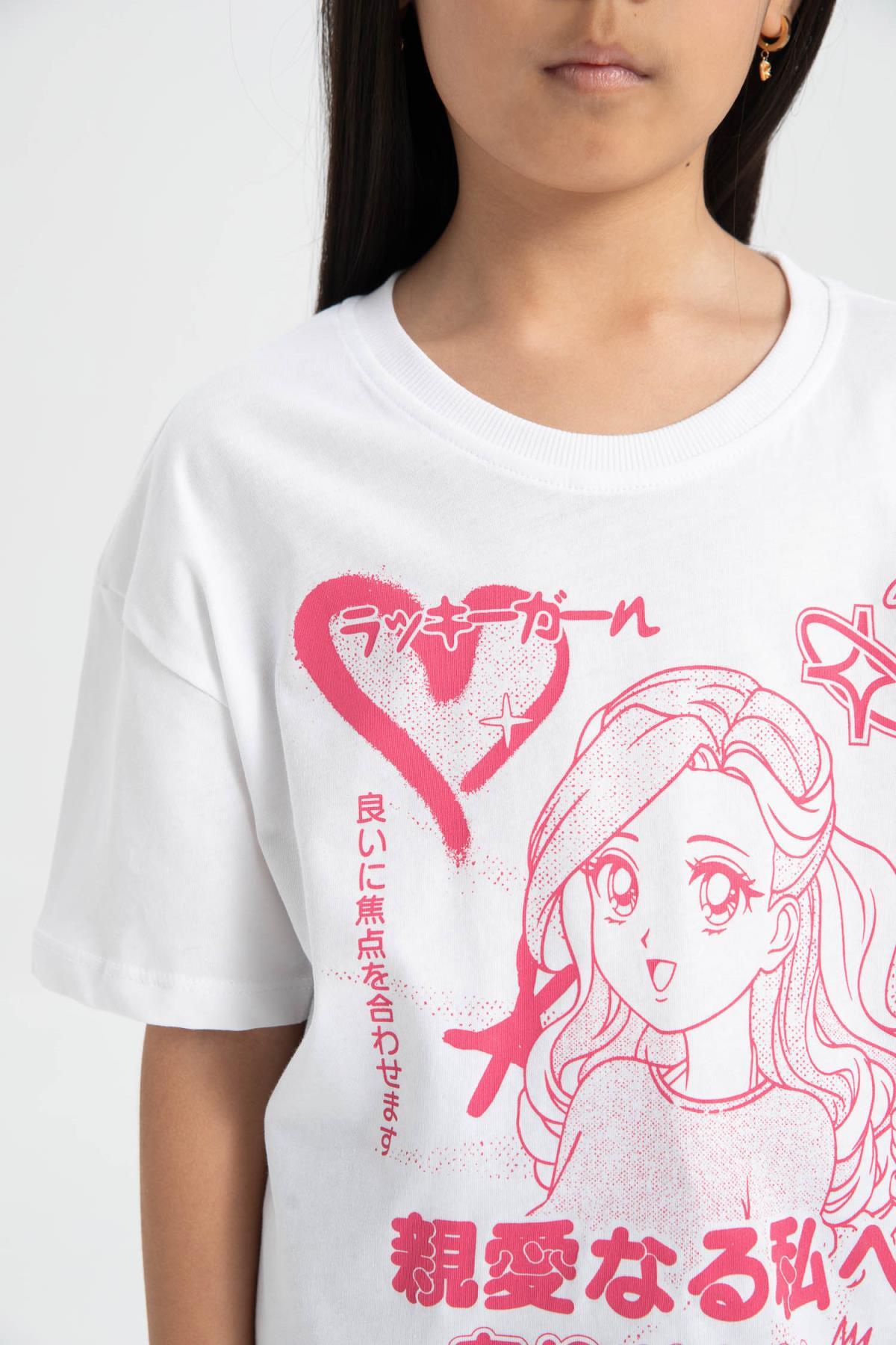 تی شرت دخترانه دفاکتو | C4503A824HS Defacto - Image 5