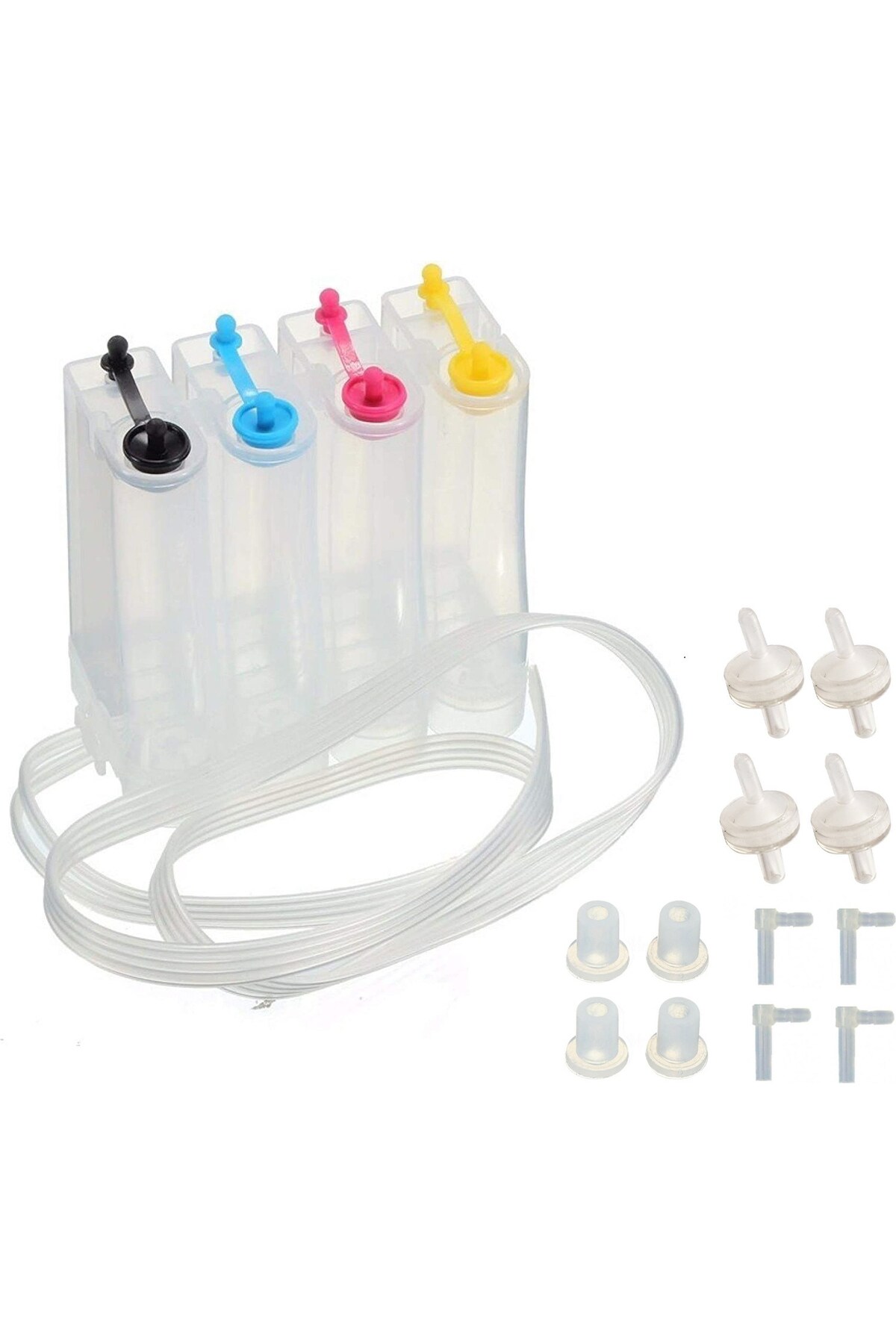 cosmicplus 4 Renk Canon Uyumlu Şeffaf Tank Canon E414 Pg-46 / Cl-56 Bitmeyen Kartuş Tankı Boş