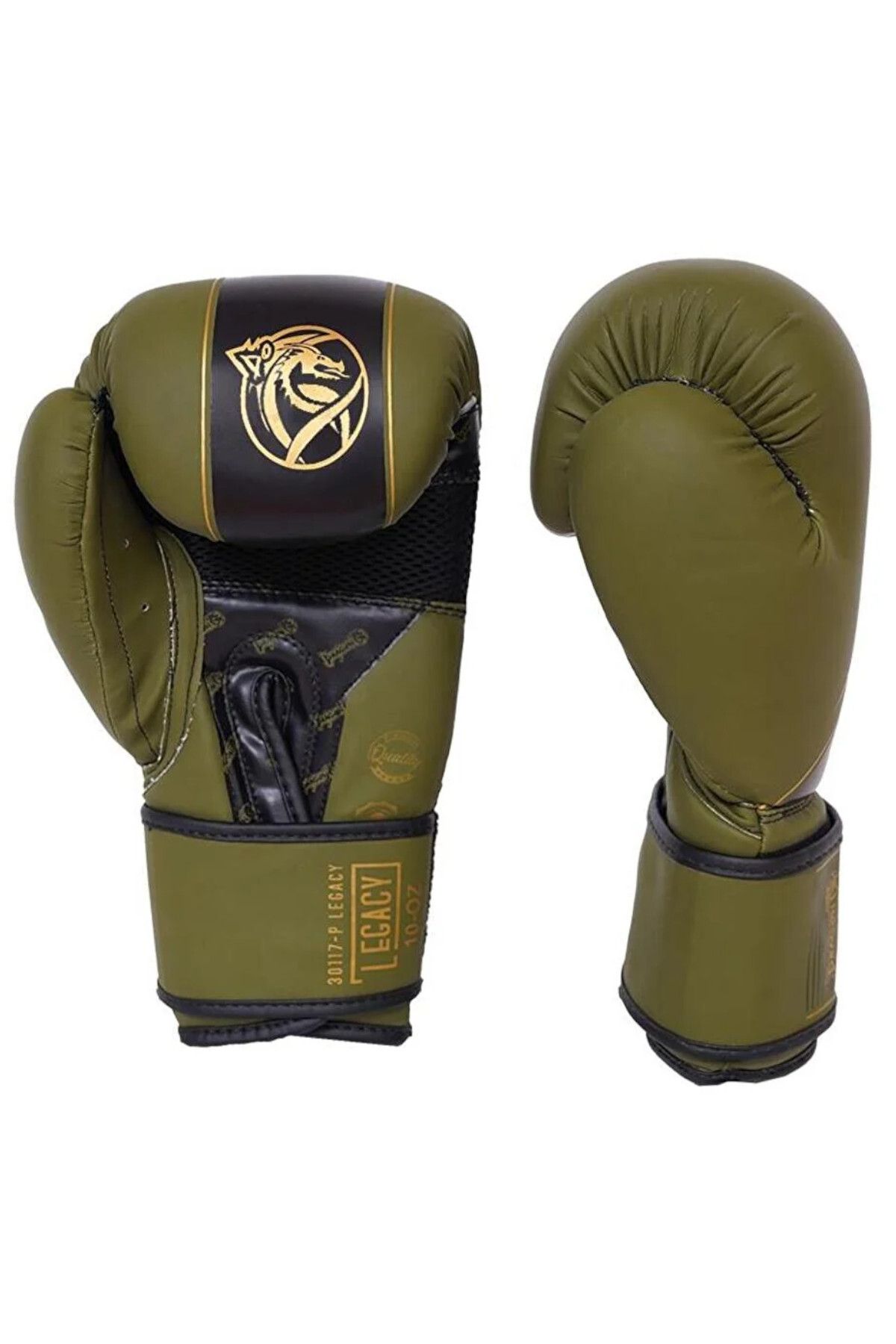 دستکش بوکس سبز مردانه و زنانه کیک میراث Muaythai اژدها 2 ست Dragondo