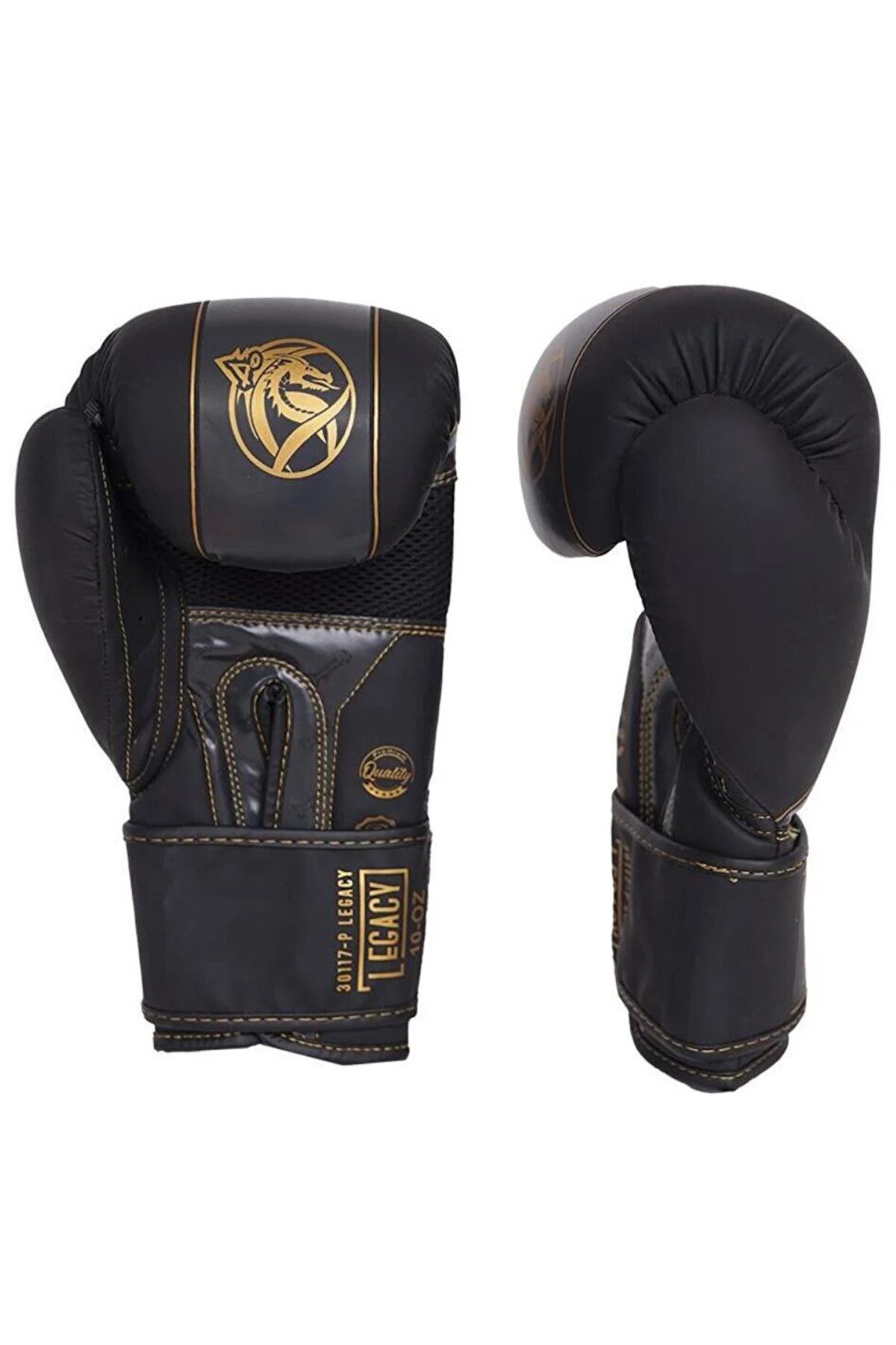 دستکش بوکس مشکی مردانه و زنانه کیک میراث Muaythai اژدها 2 ست Dragondo