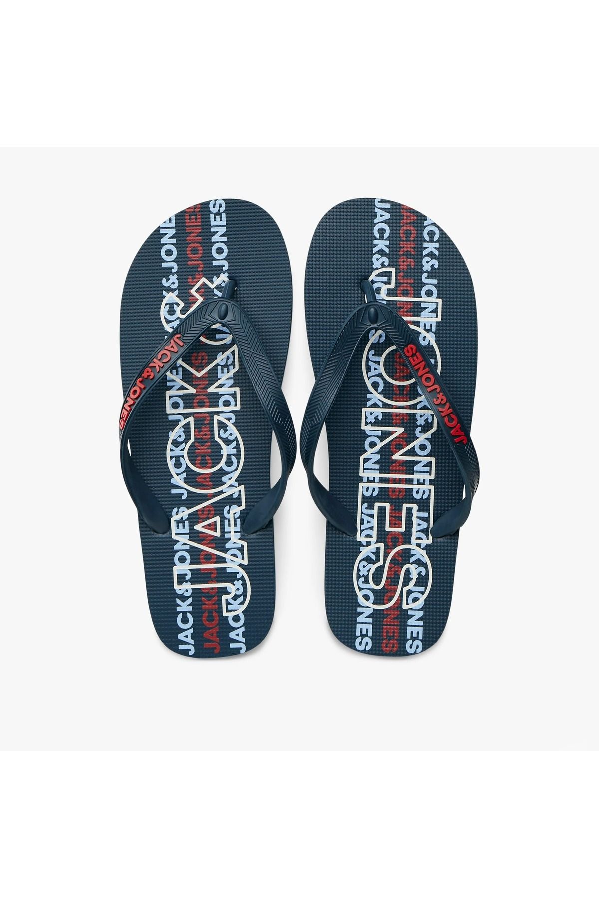 دمپایی آبی مردانه Jack Jones جک و جونز JFWLOGO 2.0 FLIP FLOP Jack & Jones