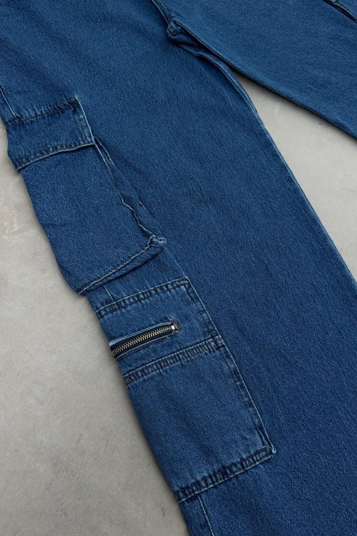 Carpe-Pantaloni largi cu fermoar de marime mare 2