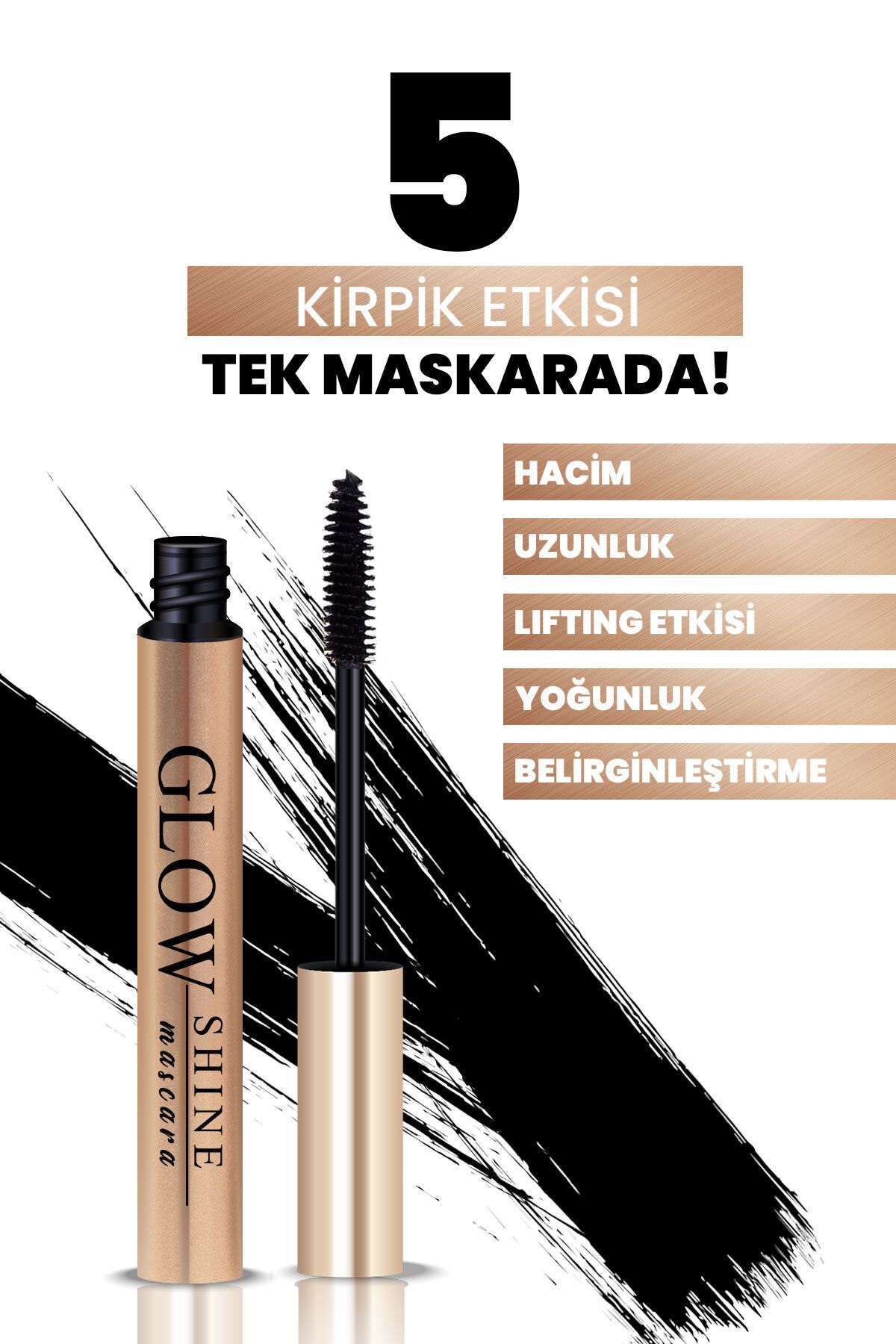 PROCSIN-GLOW SHINE Nourishing Mascara with Volume and Length Feeding Baicapil 10 ml 5