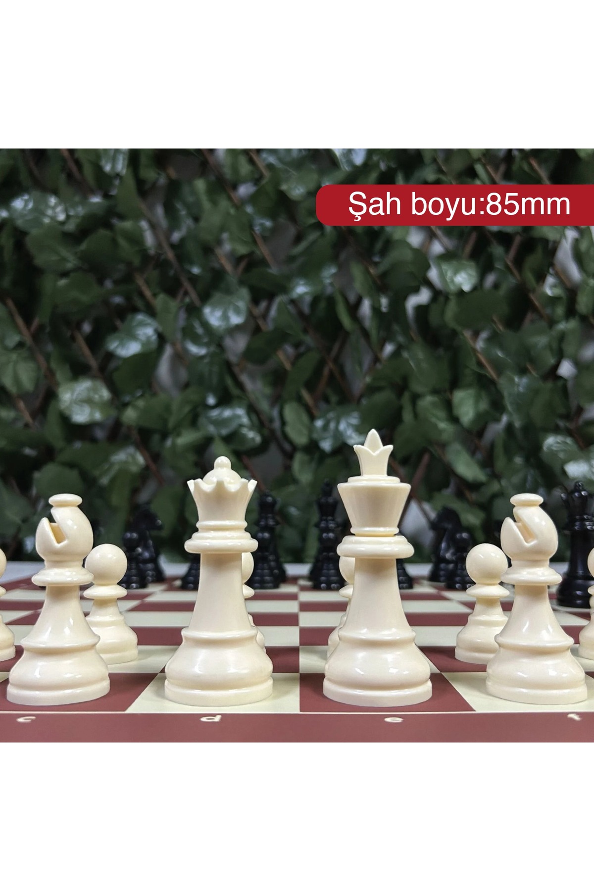Yeni Satranç Profesyonel Satranç Taşları (85mm - 400gr - Çift Vezirli)