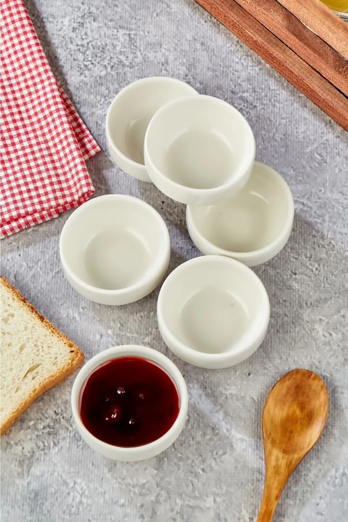 COOKCASE-وعاء صلصة جوكر صغير من البورسلين 6 سم CK-4103 3