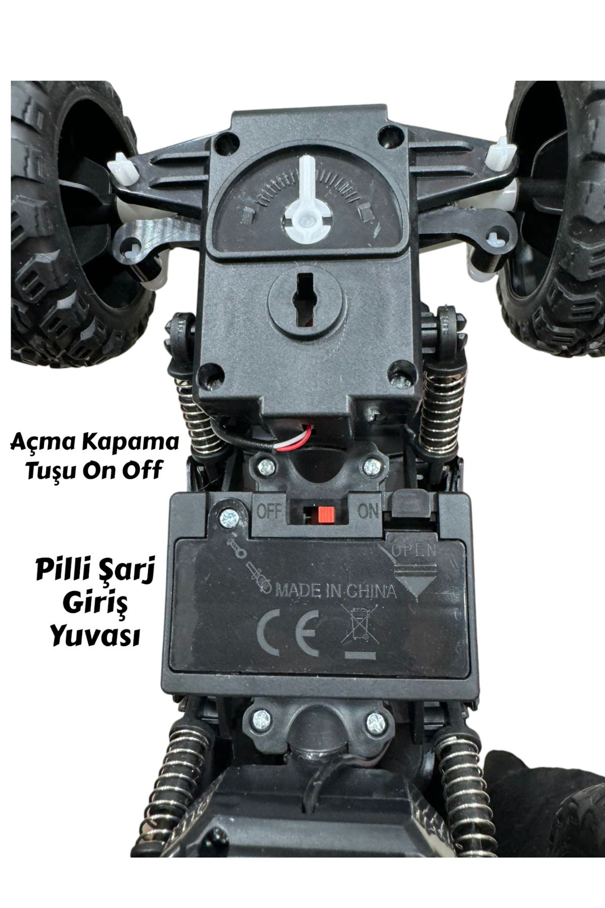 Uzaktan Kumandalı Bluetooth Telefon Kontrollü Jeep Araba Drift Şarjlı Rock Crawler 19 cm Off-Road
