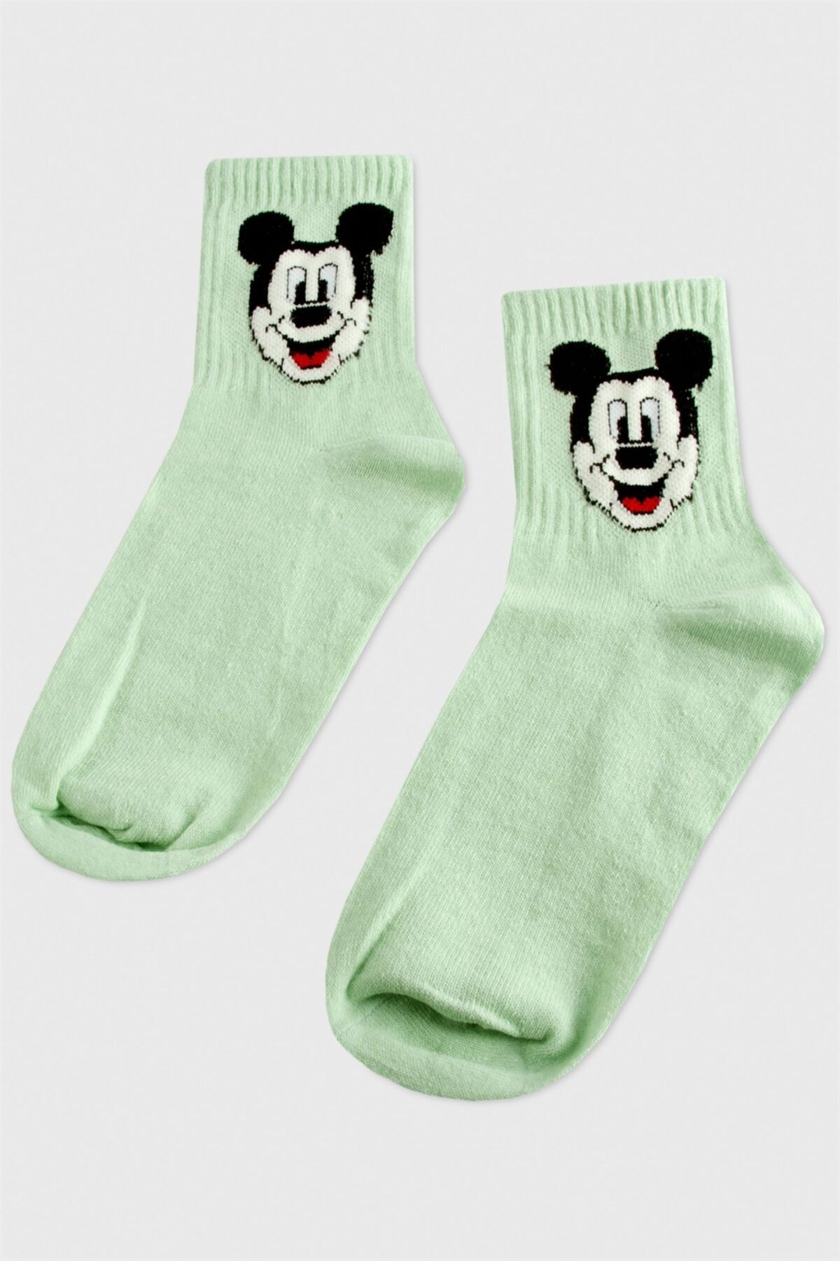 AKSESUARIM-Mickey Mouse 8*28 College Patterned Socks 1