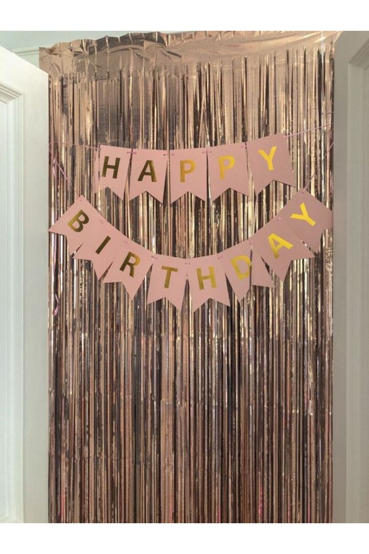 MERİ PARTİ doğum günü kapı perdesi duvar arka fon püskül perde happy bırthday banner yazı set parti seti