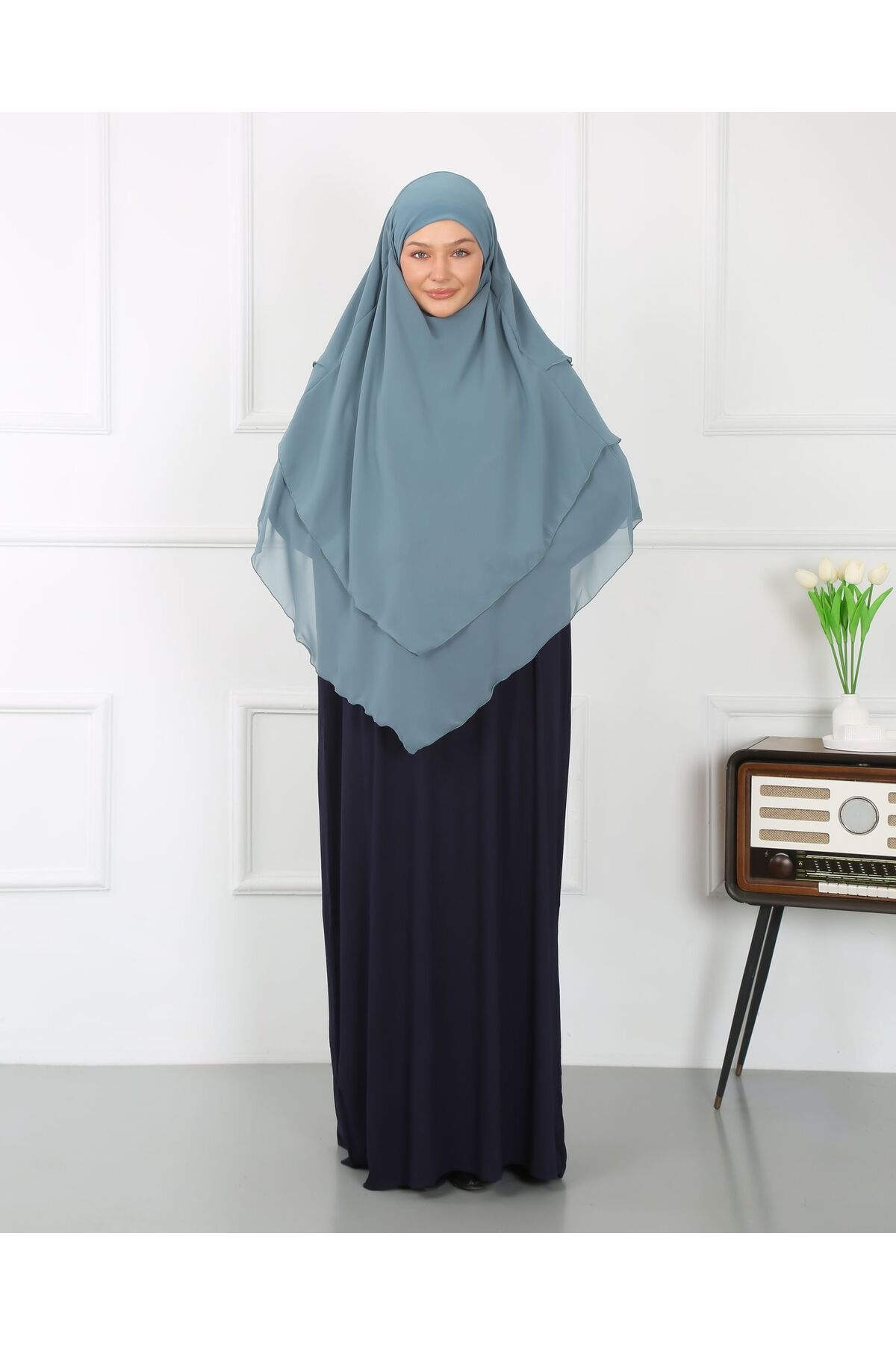 Mercan Hijab-THREE-LAYER CHIFFON SUFLE KHIMAR 2