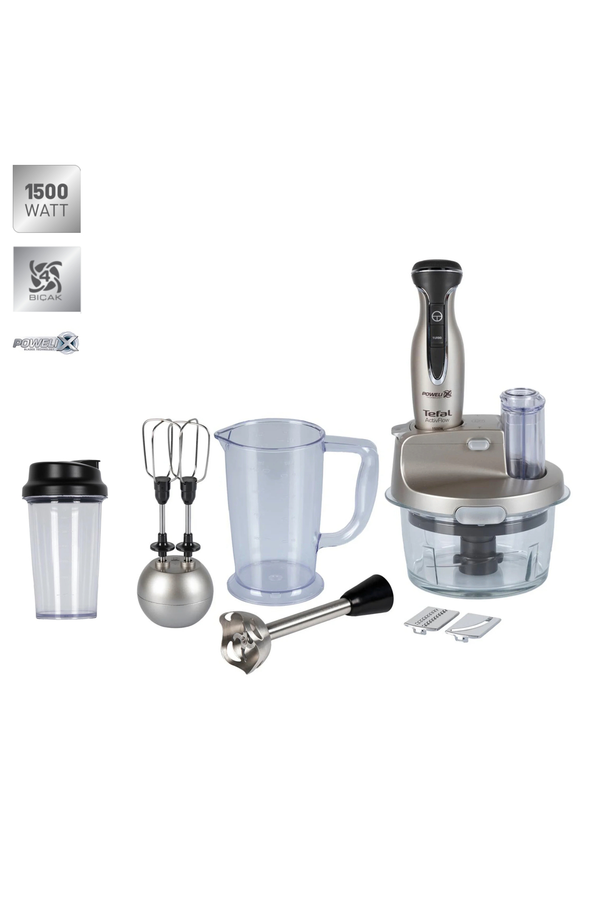 TEFAL Powelix Activflow Dilimleme Rendeleme Smoothie Hepsi Bir Arada