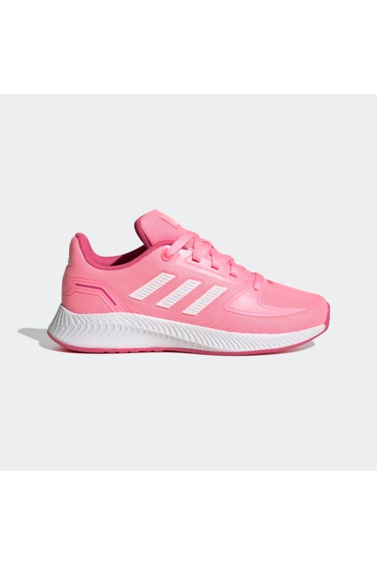 کفش دو و تمرین سفید زنانه های پیاده روی صورتی Runfalcon adidas