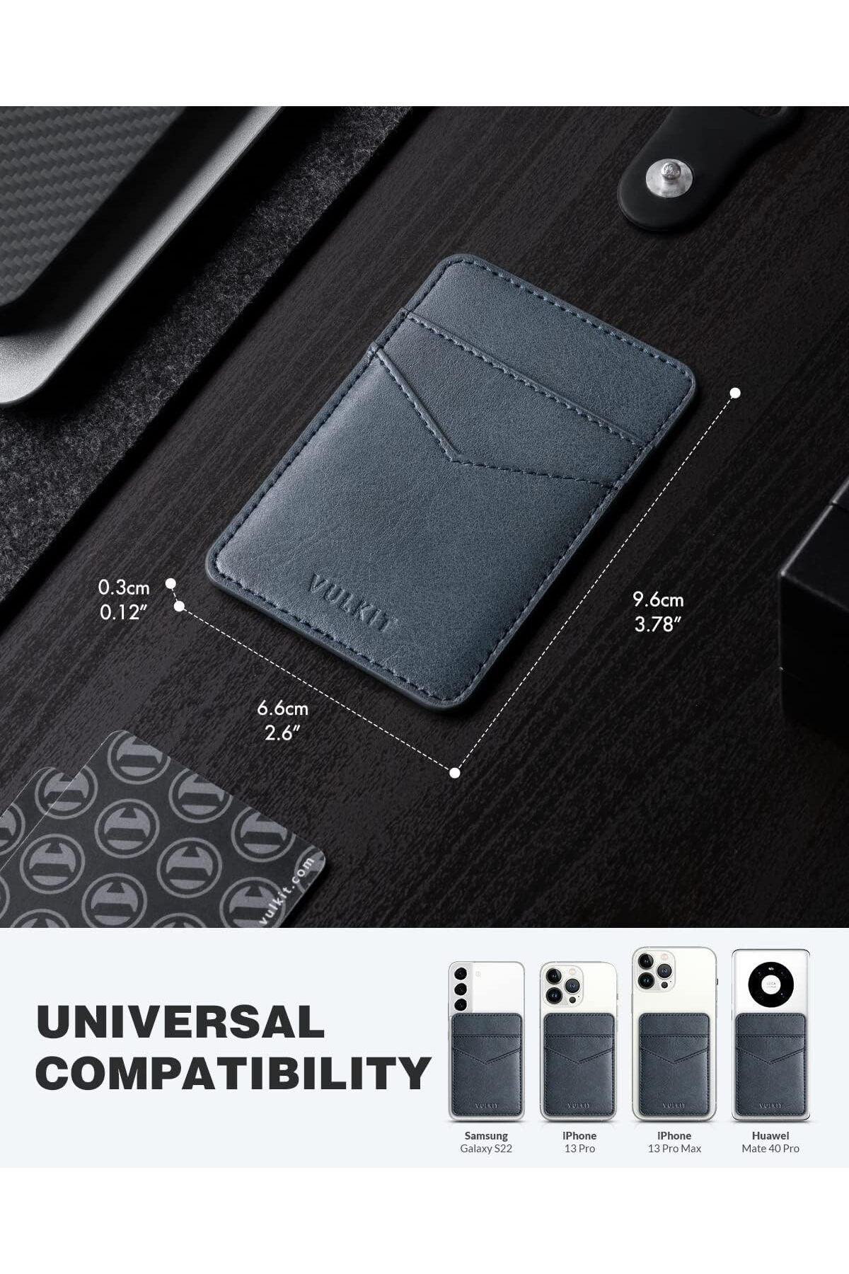 کیف کارت نازک برای موبایل | چرمی، چسبی، مسدودکننده RFID - خرید آنلاین VULKIT