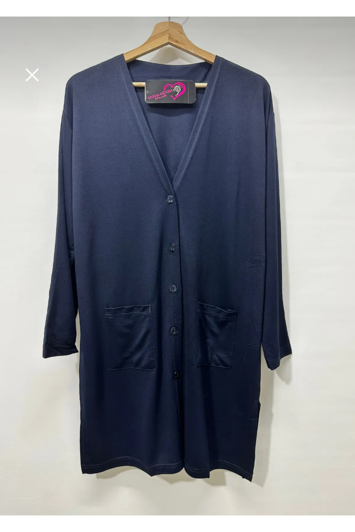 Maternity Cardigan Gloria Combed Cotton Tunic Long