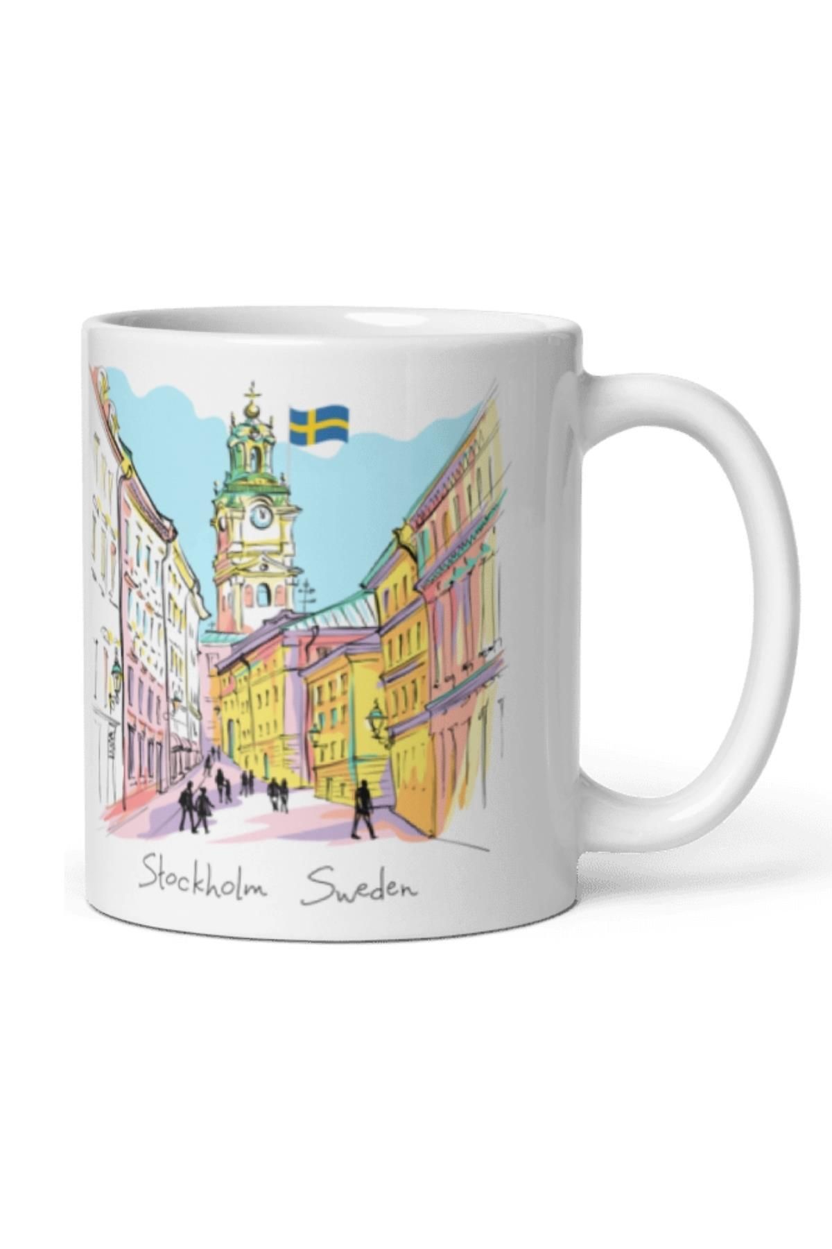 Dünyadan Hediyeler-2 Pieces of Travel Souvenir - Swedish Mug 4