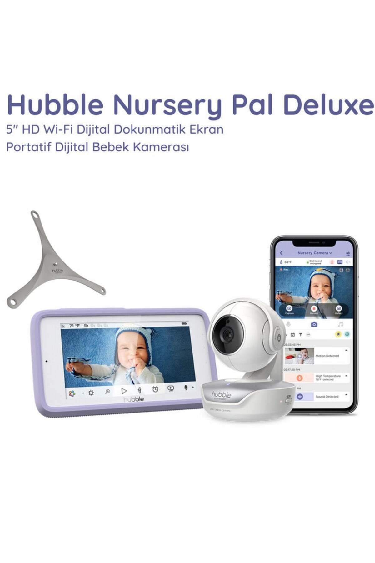 BYR Byronl Motorola Hubble Hbl13 Nursery Pal Deluxe Dijital Bebek Kamerası Byrnew fotoğrafı 3 (önizleme)