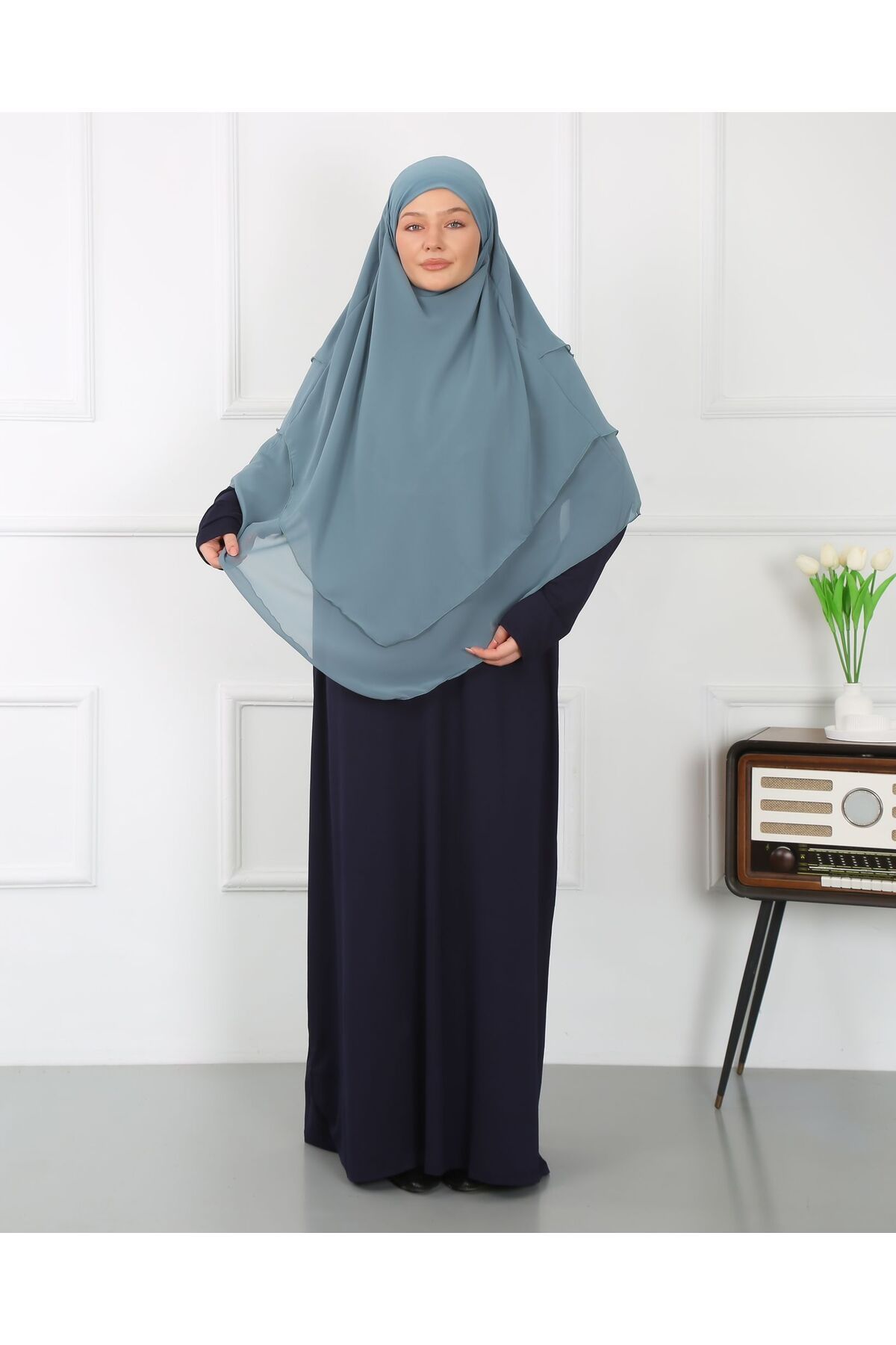 Mercan Hijab-THREE-LAYER CHIFFON SUFLE KHIMAR 5