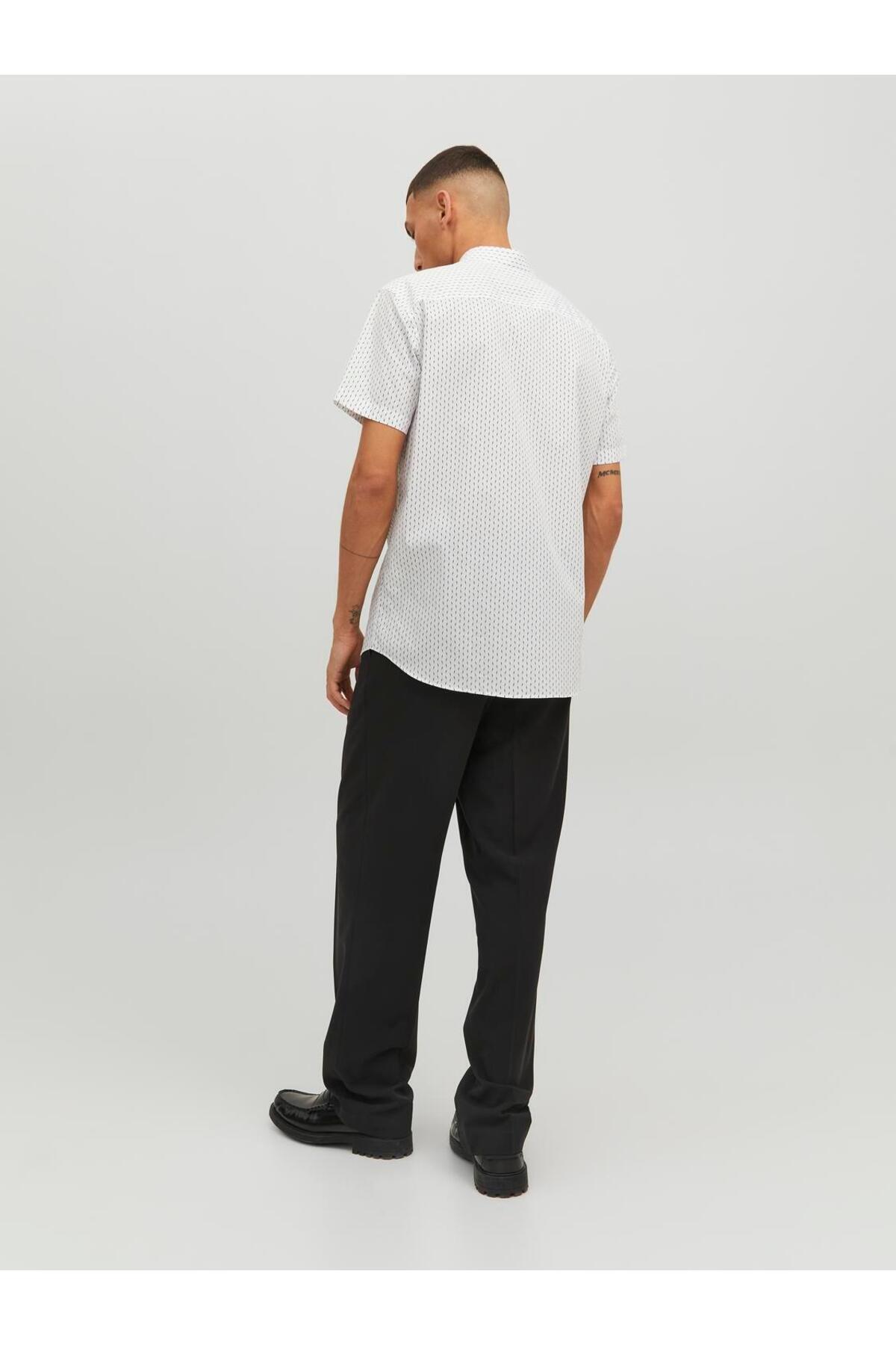 پیراهن مردانه راسته آستین کوتاه | جک اند جونز Jack & Jones 12231865 - تصویر 3