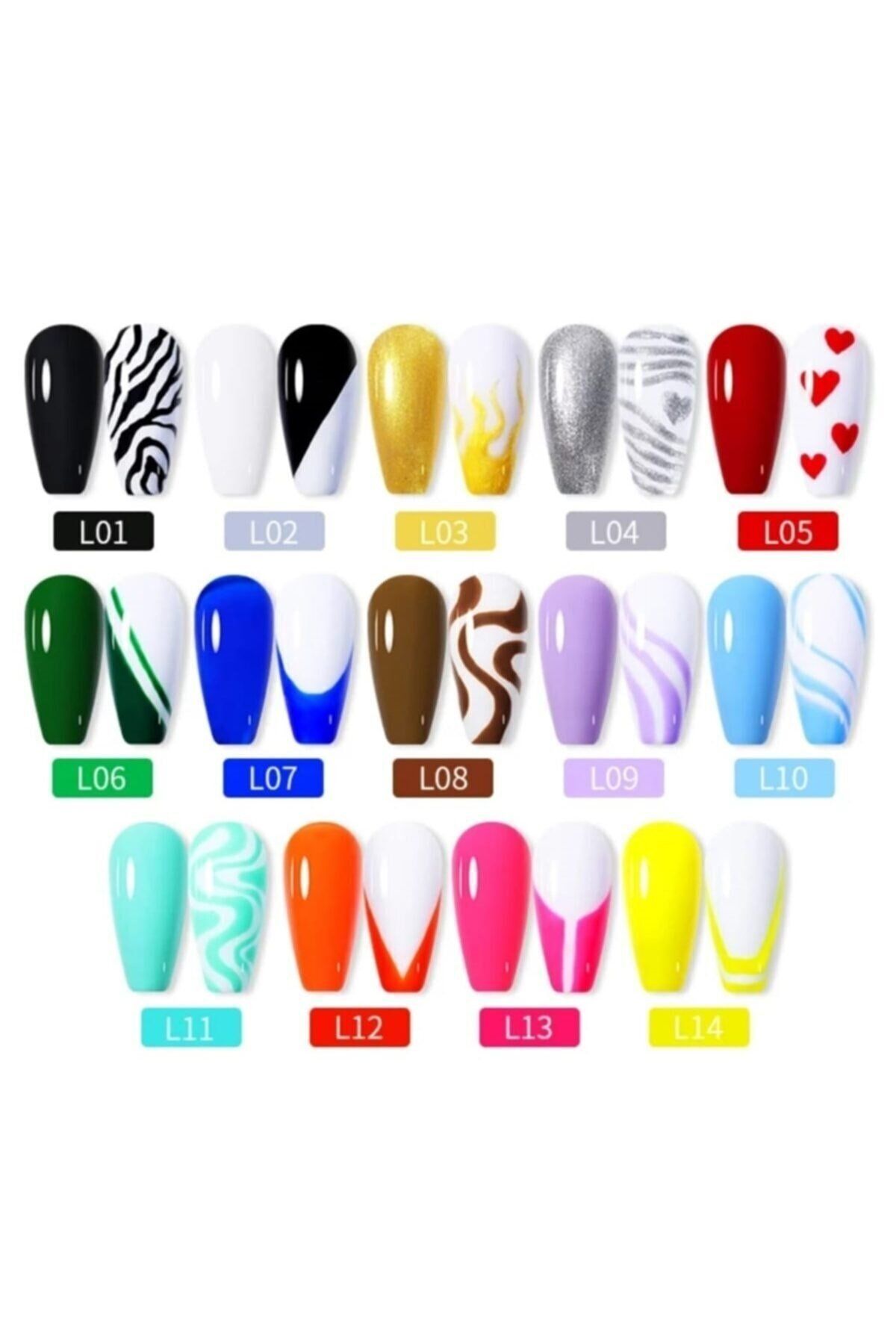 Lily Cute Nail Art Design Paint with Brush 5 ml L-09 LilyCute