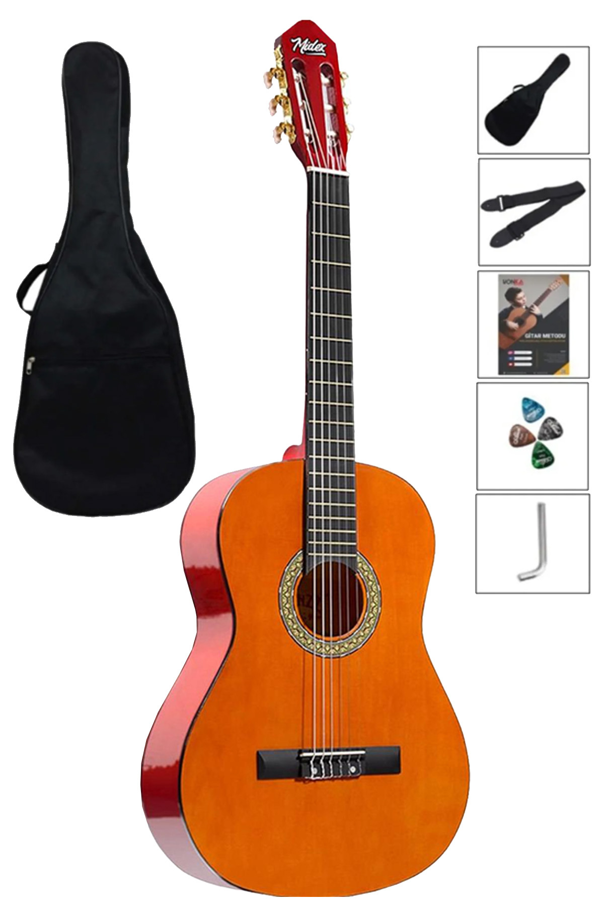 Midex Outlet Ürünü Cgm-out 4/4 Klasik Gitar Seti - GTR-334