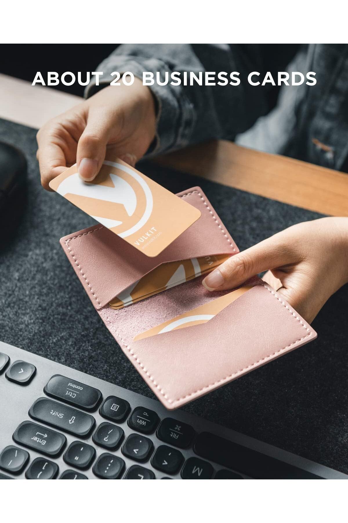 کیف پول مردانه و زنانه کارت ویزیت چرمی ULTRA SLIM CARD راه حل شیک کاربردی VULKIT