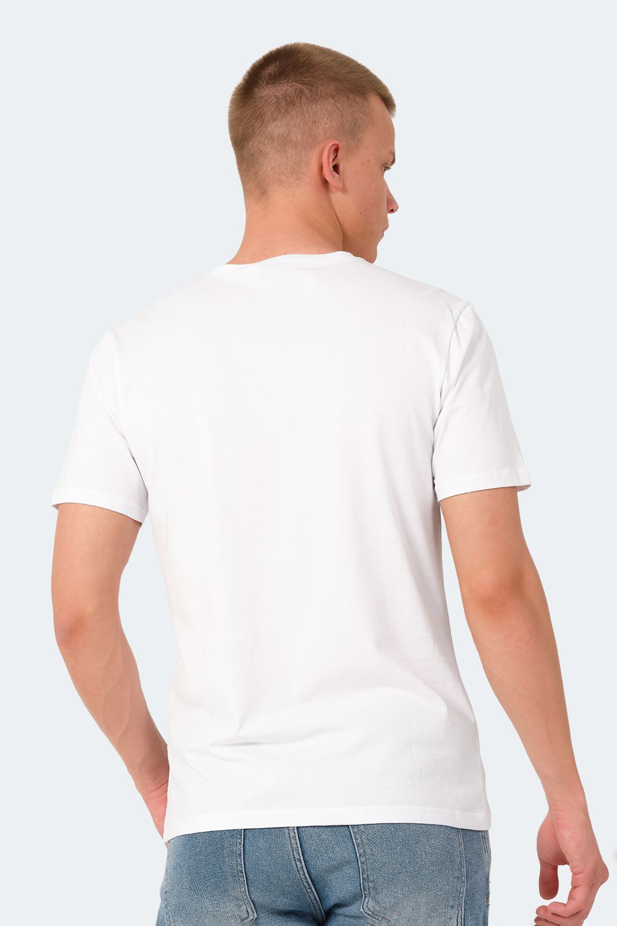 تی شرت مردانه سفید VEERA Slazenger