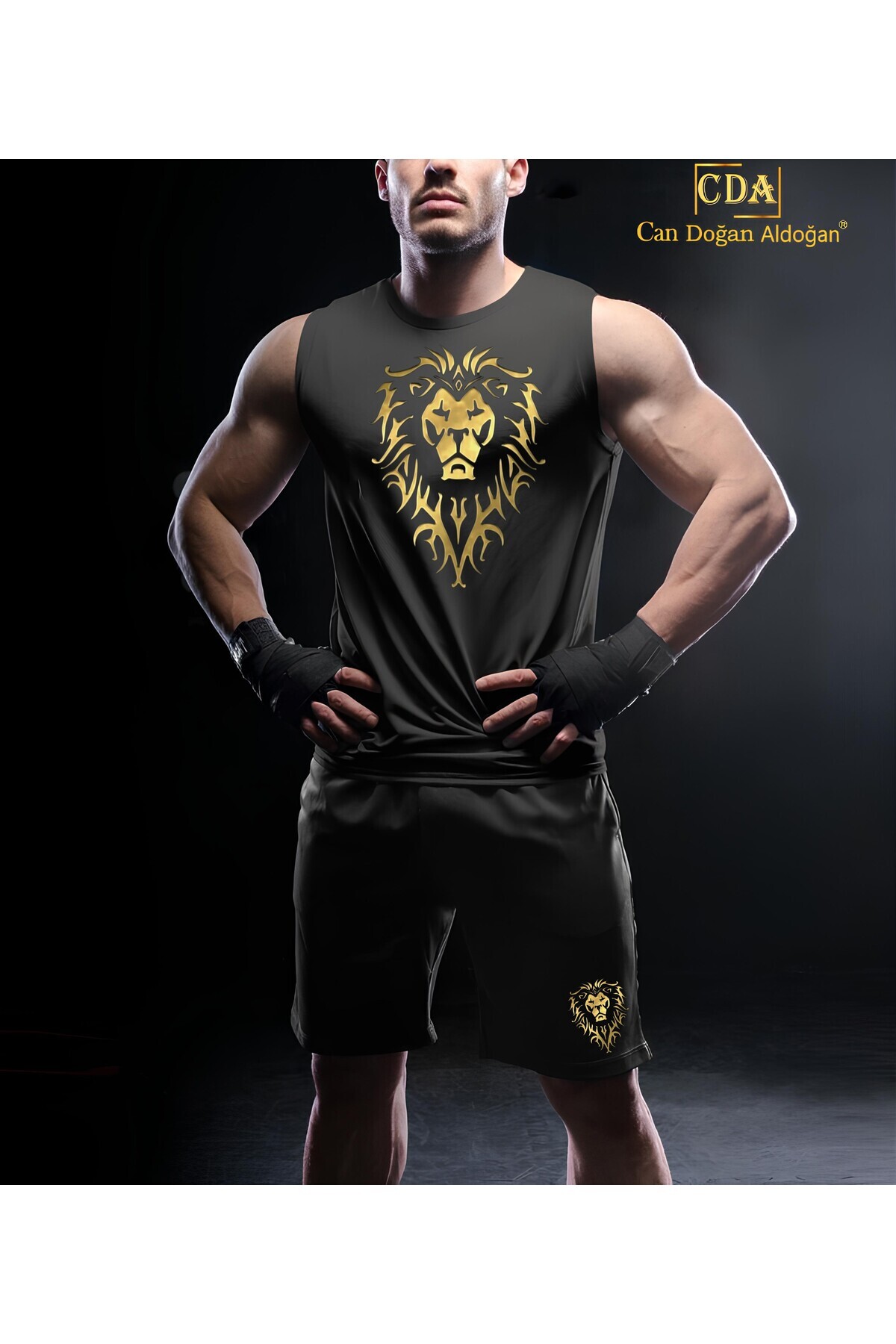 BLACK ATHLETE UNDERSHIRT TEAM LION HEART