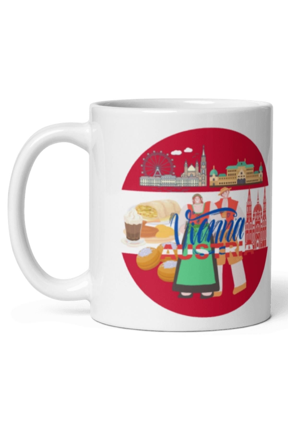 Dünyadan Hediyeler-2 Pieces Austria Mug - Travel Souvenir Austria Mug 5