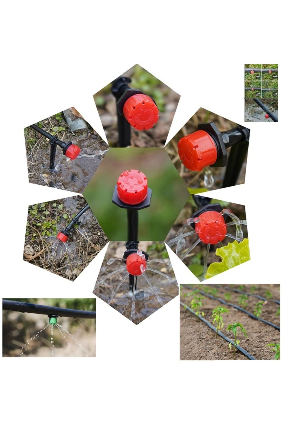 Depolife-Non-Perforated Straight Drip Irrigation System and Parts Garden Tree Sapling Vegetable Drip Hose Pipe 3